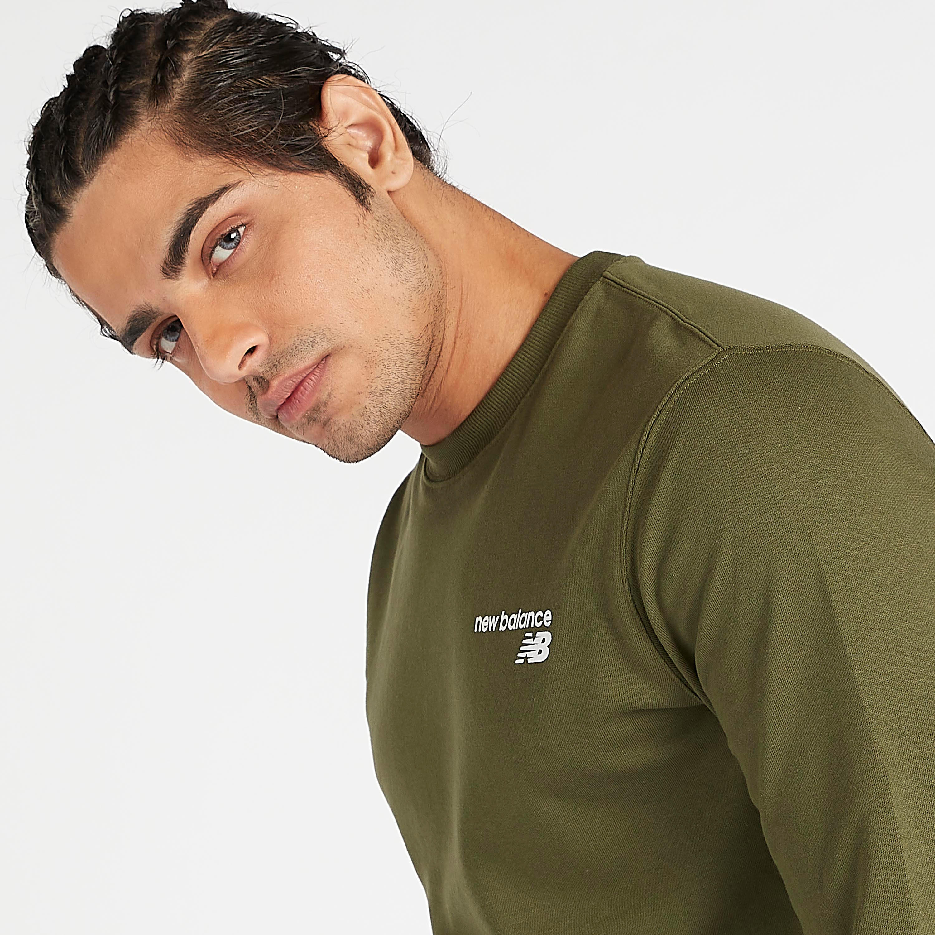 New Balance Classic Core Solid Sweatshirt with Crew Neck-men-winterwear-hoodiesandsweatshirts-image-3