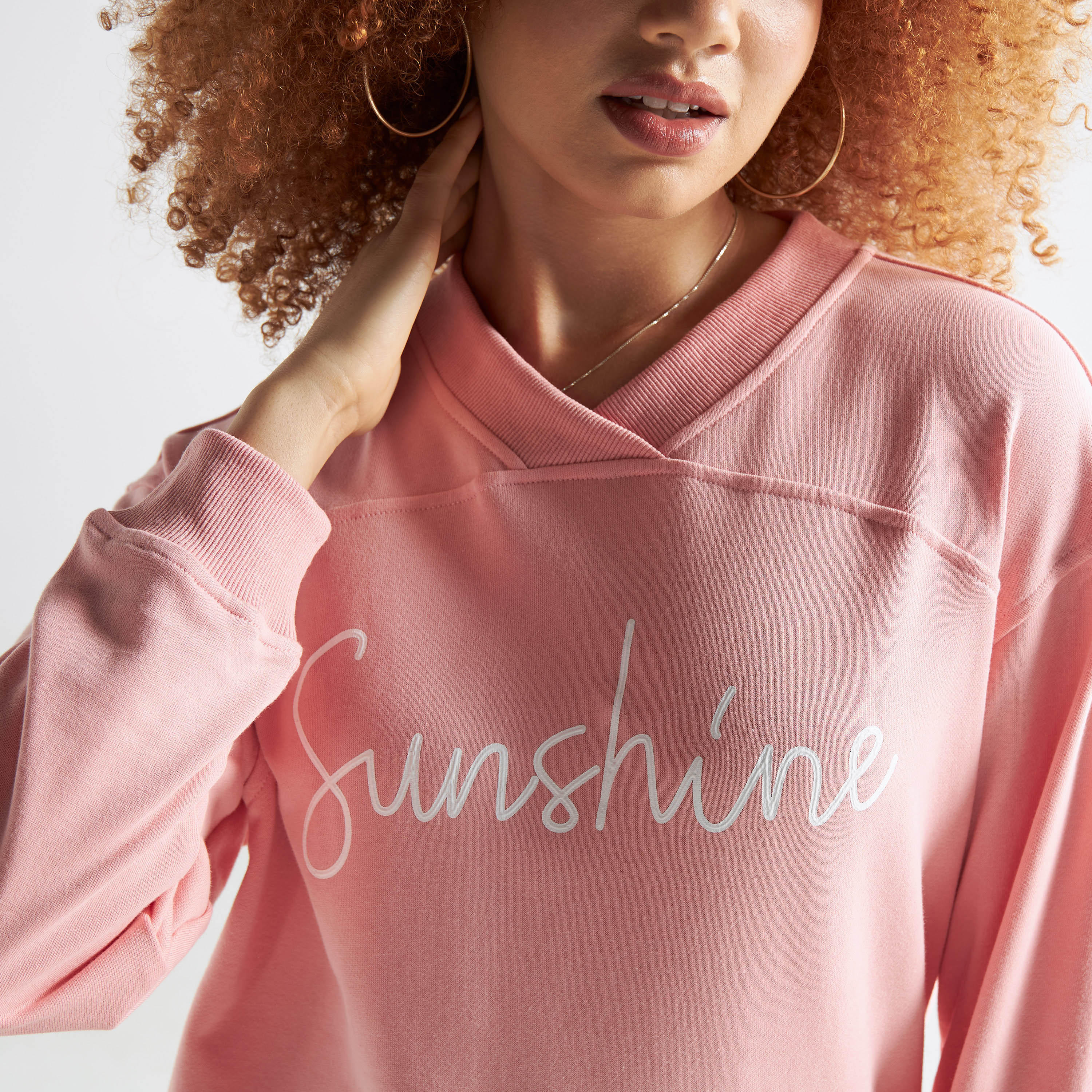 Printed Sweatshirt with Long Sleeves-women-winterwear-hoodiesandsweatshirts-sweatshirts-image-4
