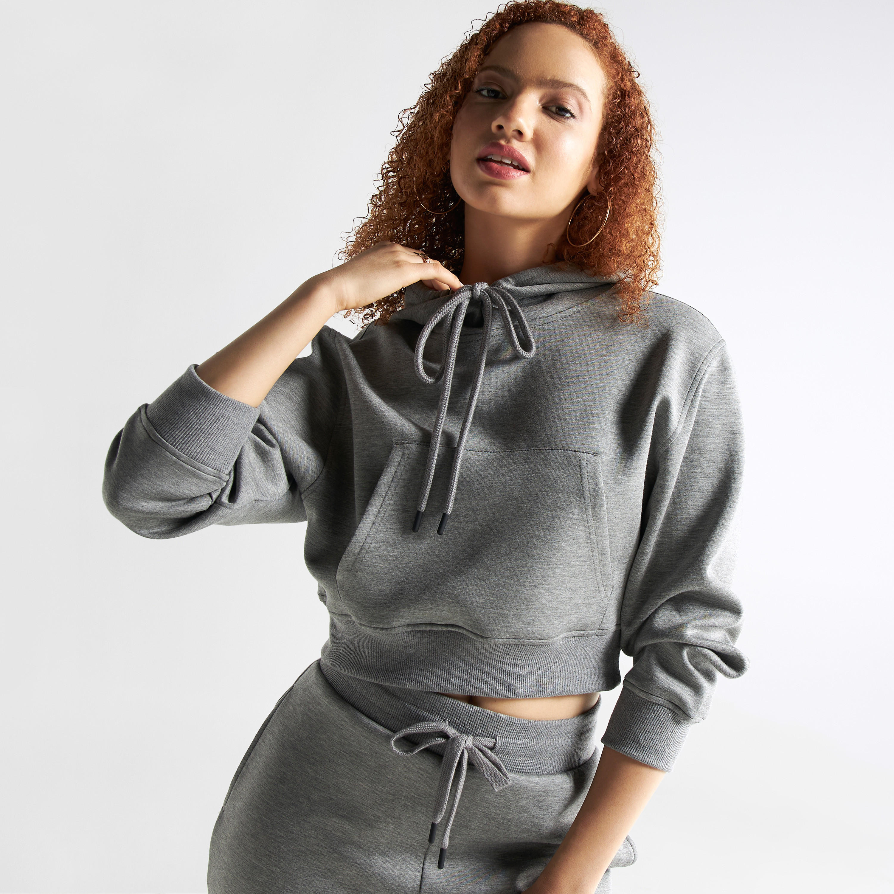 Crop Hoodie with Kangaroo Pocket-women-winterwear-hoodiesandsweatshirts-hoodies-image-1