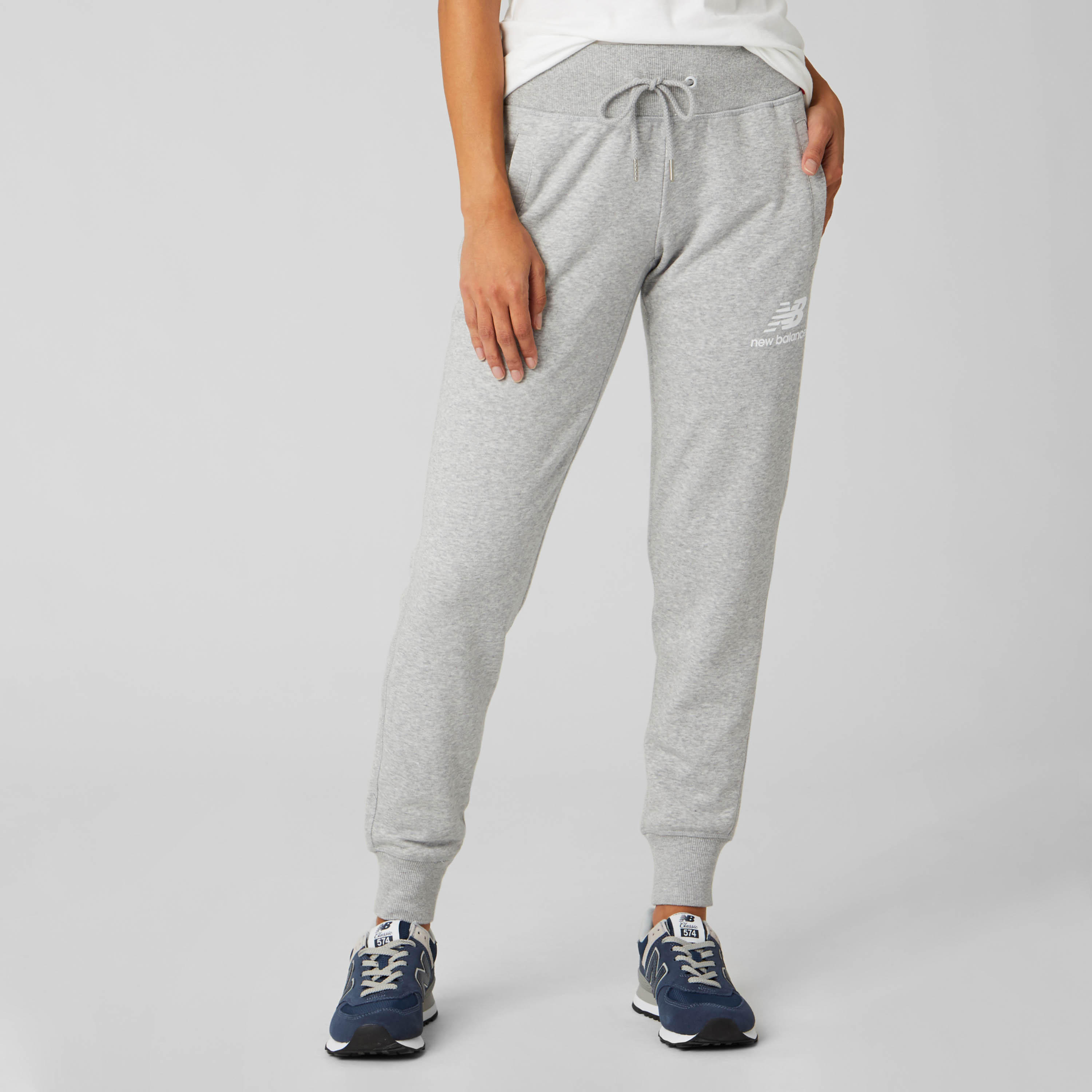 New Balance Solid Jog Pants with Drawstring Closure and Pockets-women-clothing-bottoms-joggers-image-1