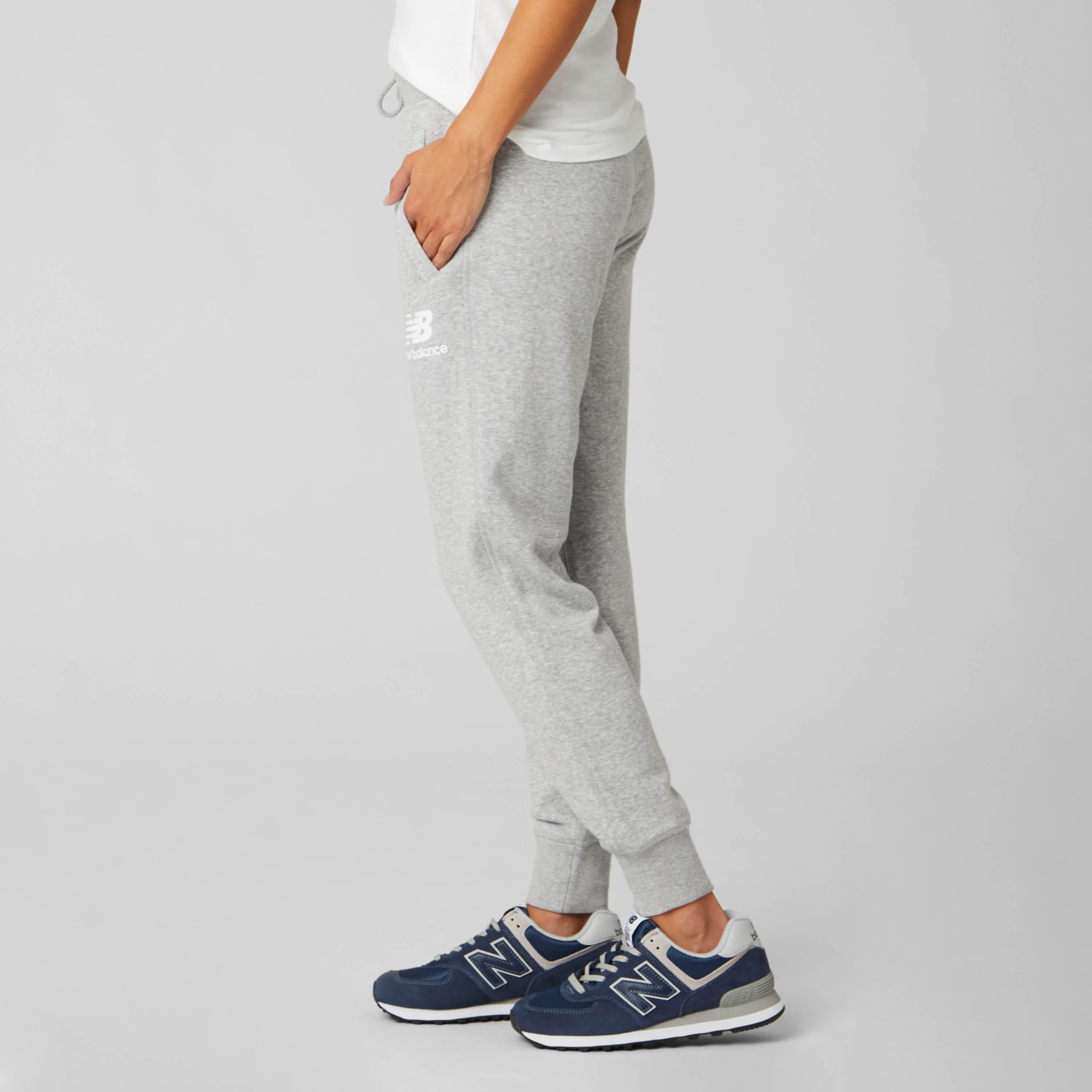 New Balance Solid Jog Pants with Drawstring Closure and Pockets-women-clothing-bottoms-joggers-image-2