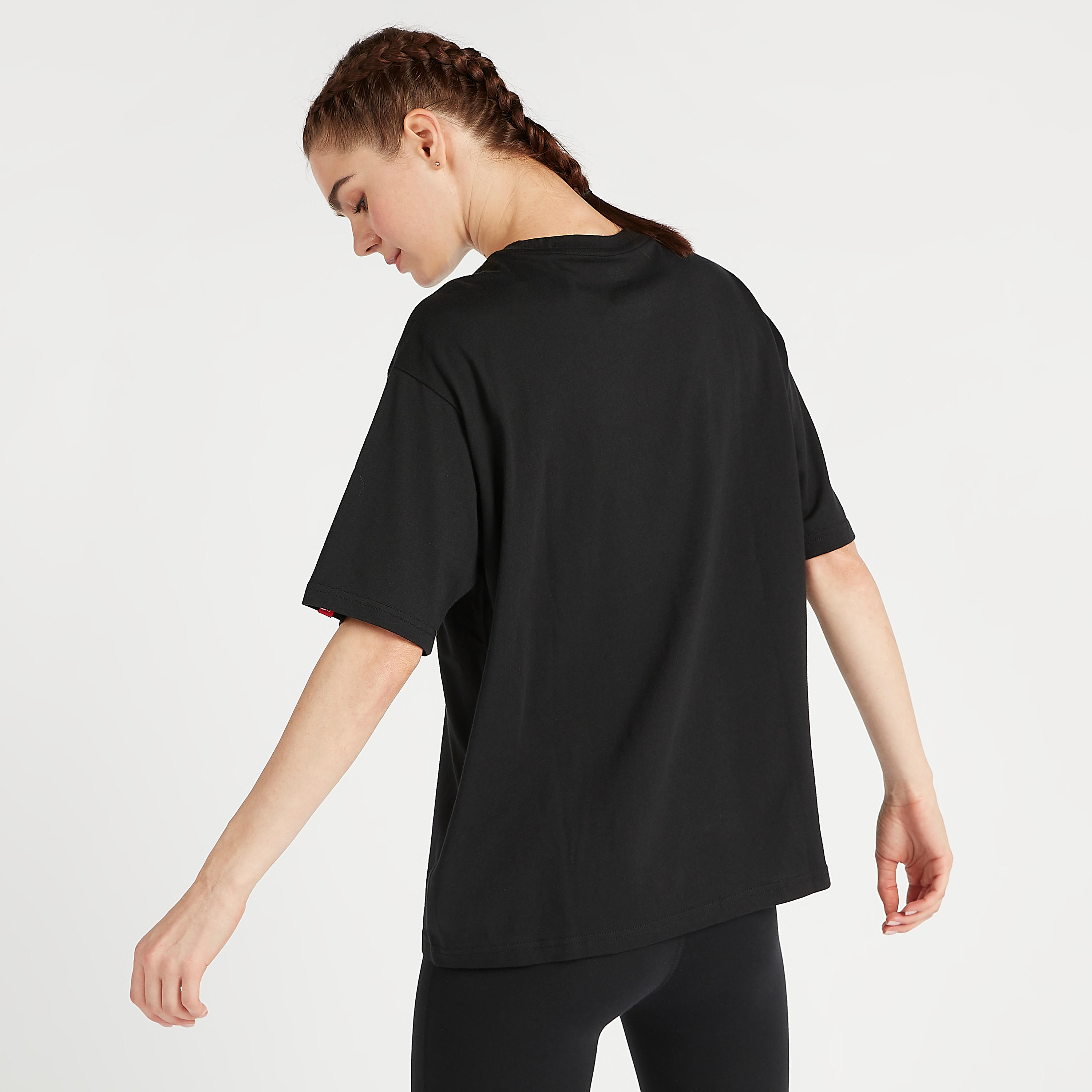 New Balance Essentials Stacked Logo Print T-shirt with Short Sleeves-women-clothing-sportswearandactivewear-tshirtsandvests-image-4