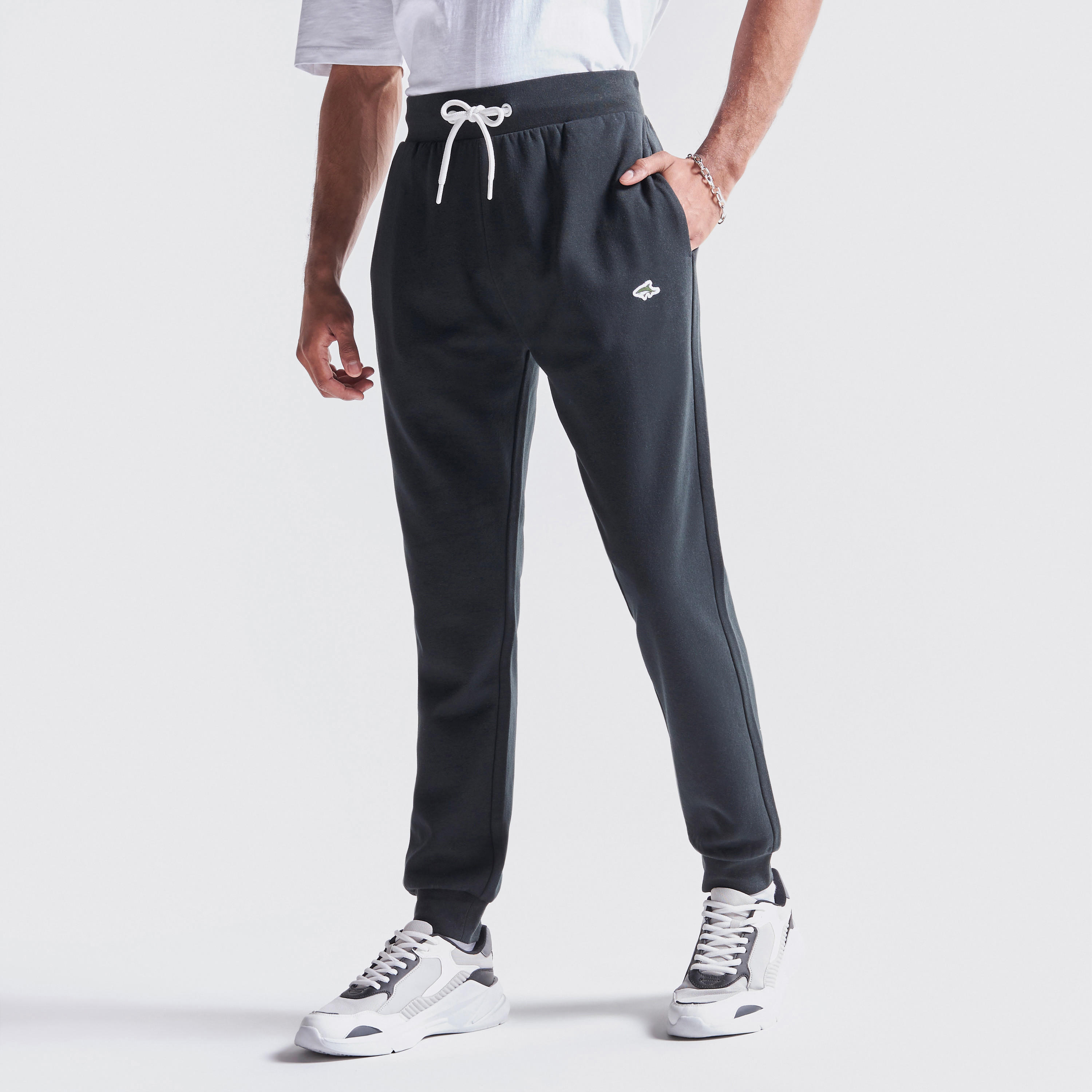 Le Shark Solid Joggers with Drawstring Closure and Pockets-men-clothing-bottoms-joggers-image-1