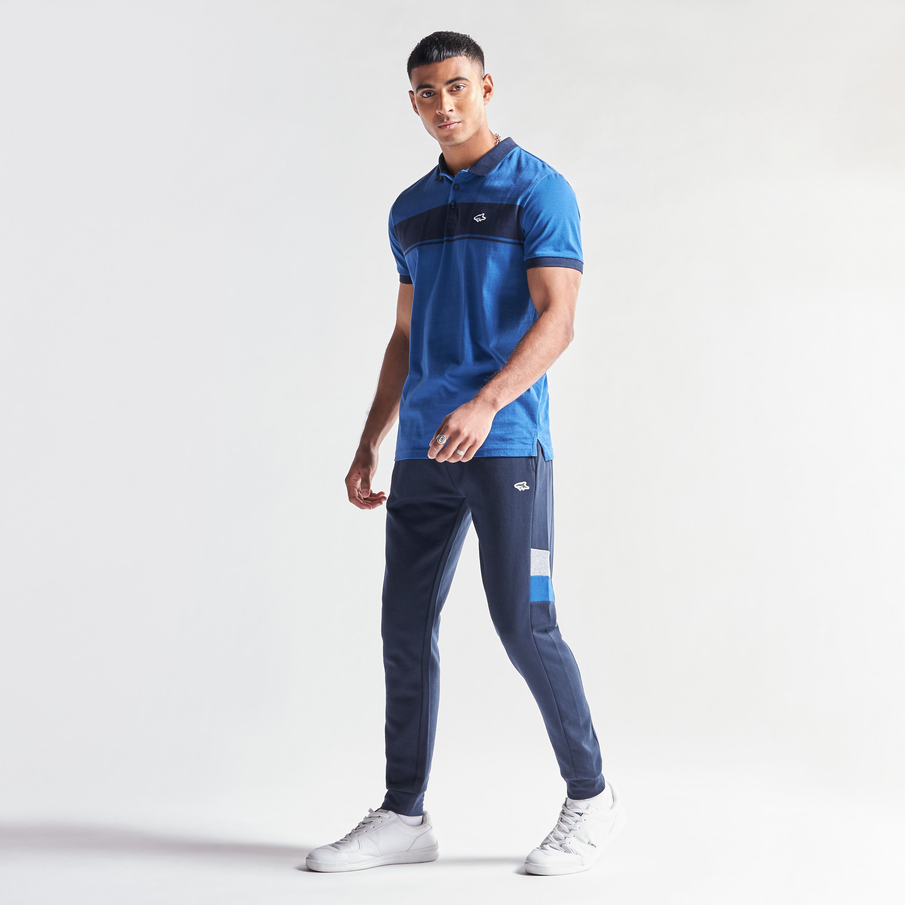 تيشيرت بولو كتل ملونة بأكمام قصيرة من لي شارك-men-clothing-tshirtsandpolos-polos-image-2