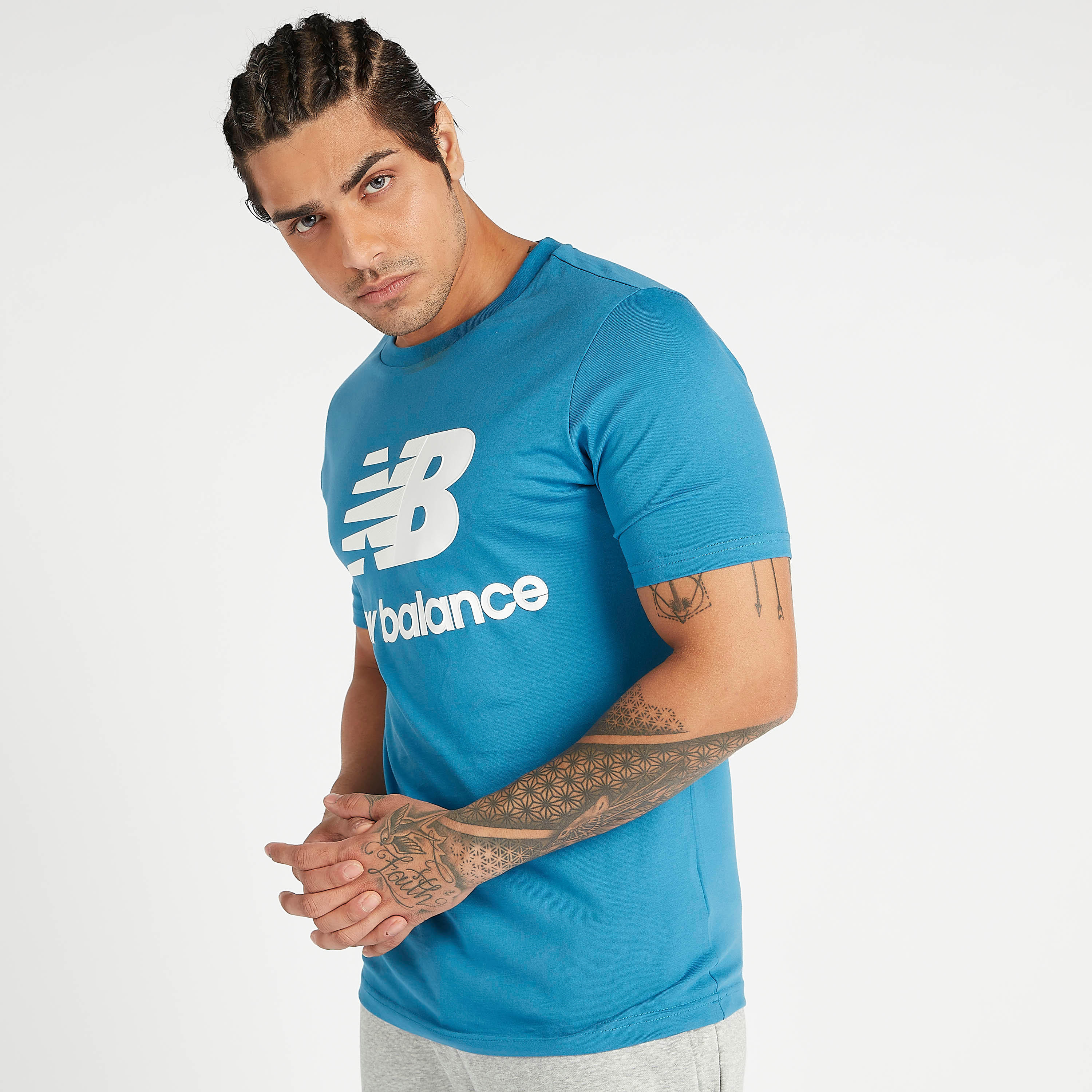 New Balance Printed T-shirt with Crew Neck and Short Sleeves-men-clothing-sportswearandactivewear-tshirtsandpolos-image-1