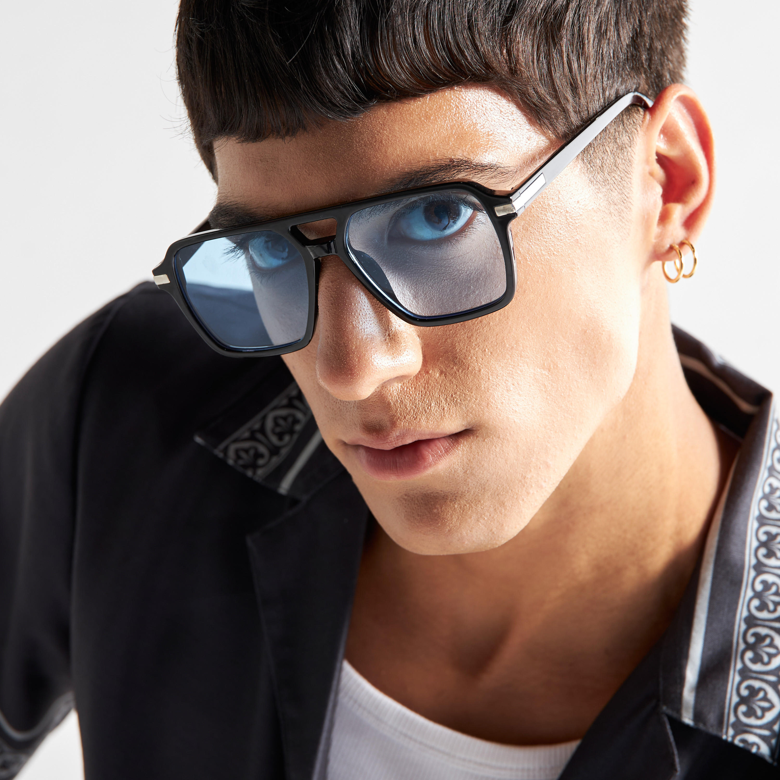 نظارة شمسية بعدسات ملونة وإطار كامل ووسادات أنف وحماية يو في-men-sunglasses-image-2
