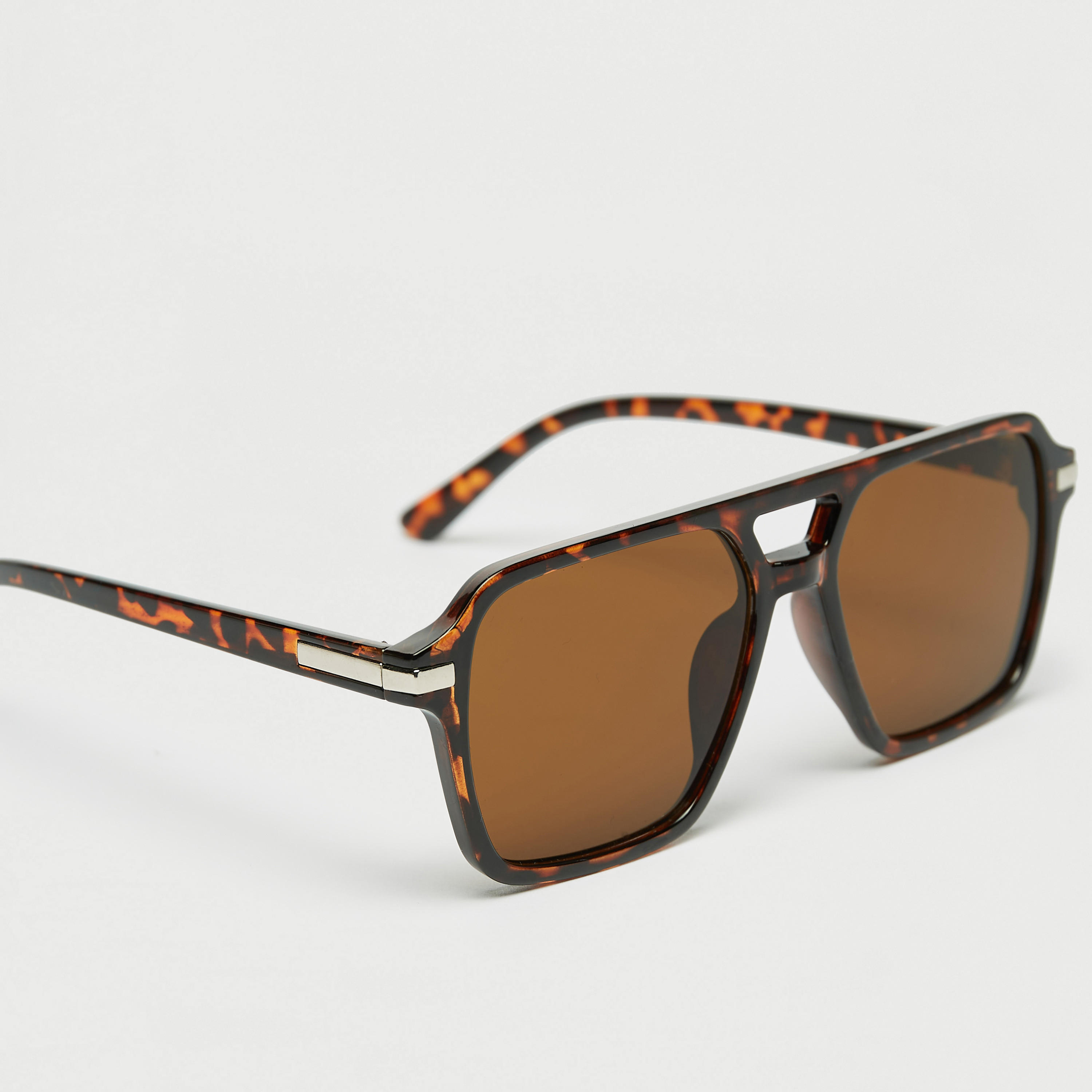 Tinted Lens Full Rim Sunglasses with Nose Pads-men-sunglasses-image-3