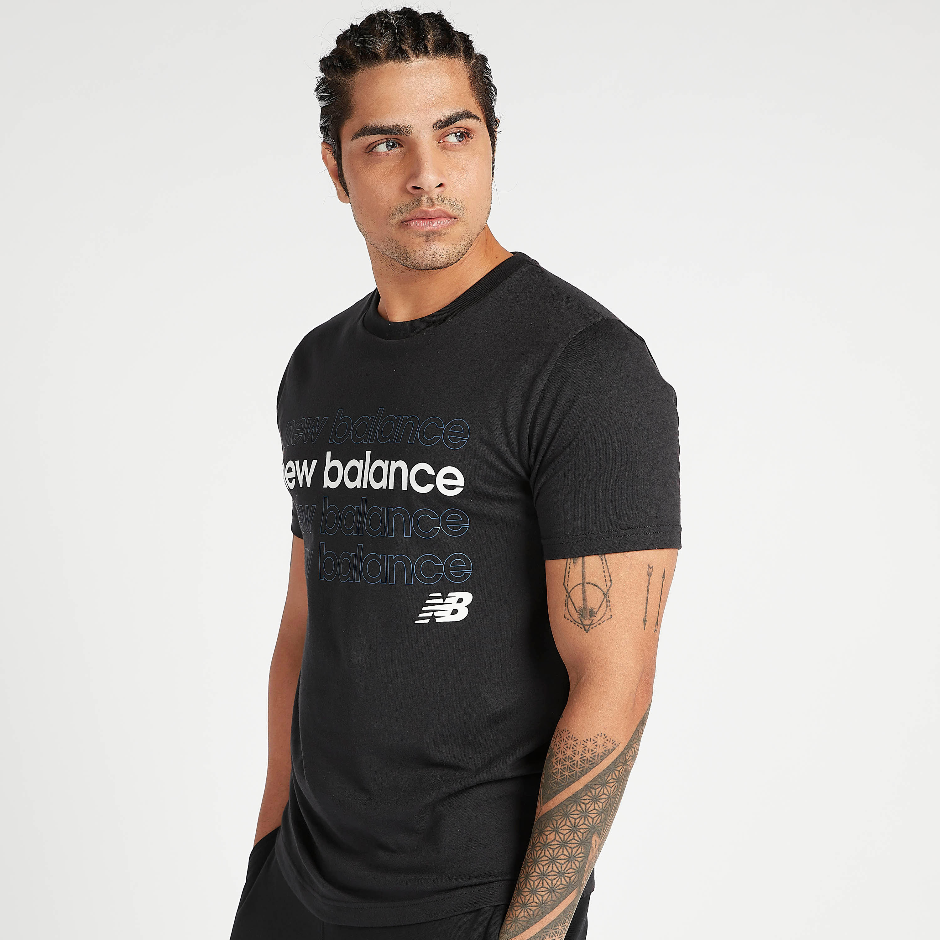 New Balance Classic Repeat Printed T-shirt with Short Sleeves-men-clothing-sportswearandactivewear-tshirtsandpolos-image-1