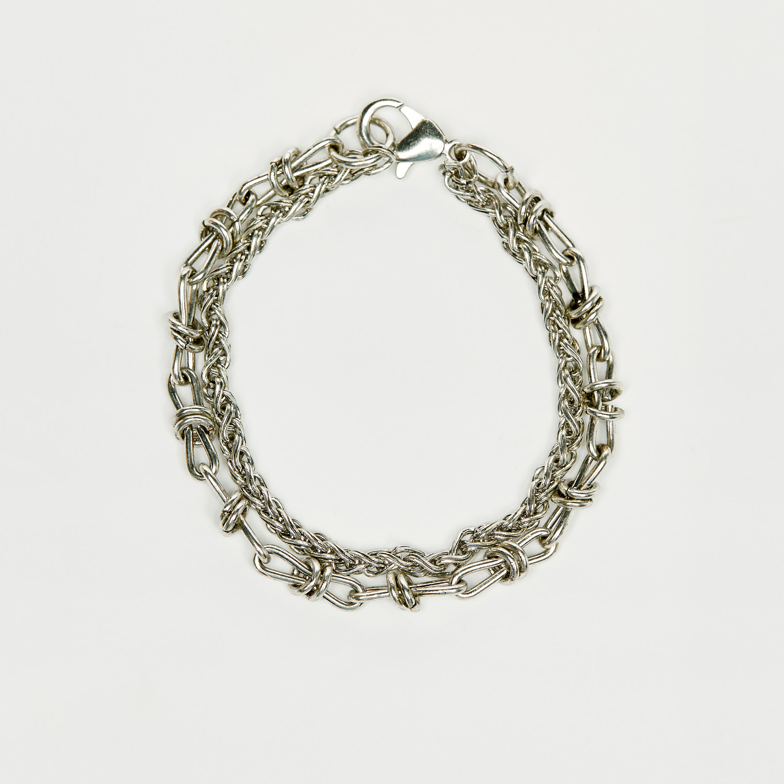 أسورة ميتاليك متعددة الطبقات بمشبك إغلاق-men-watchesandjewellery-bracelets-image-2