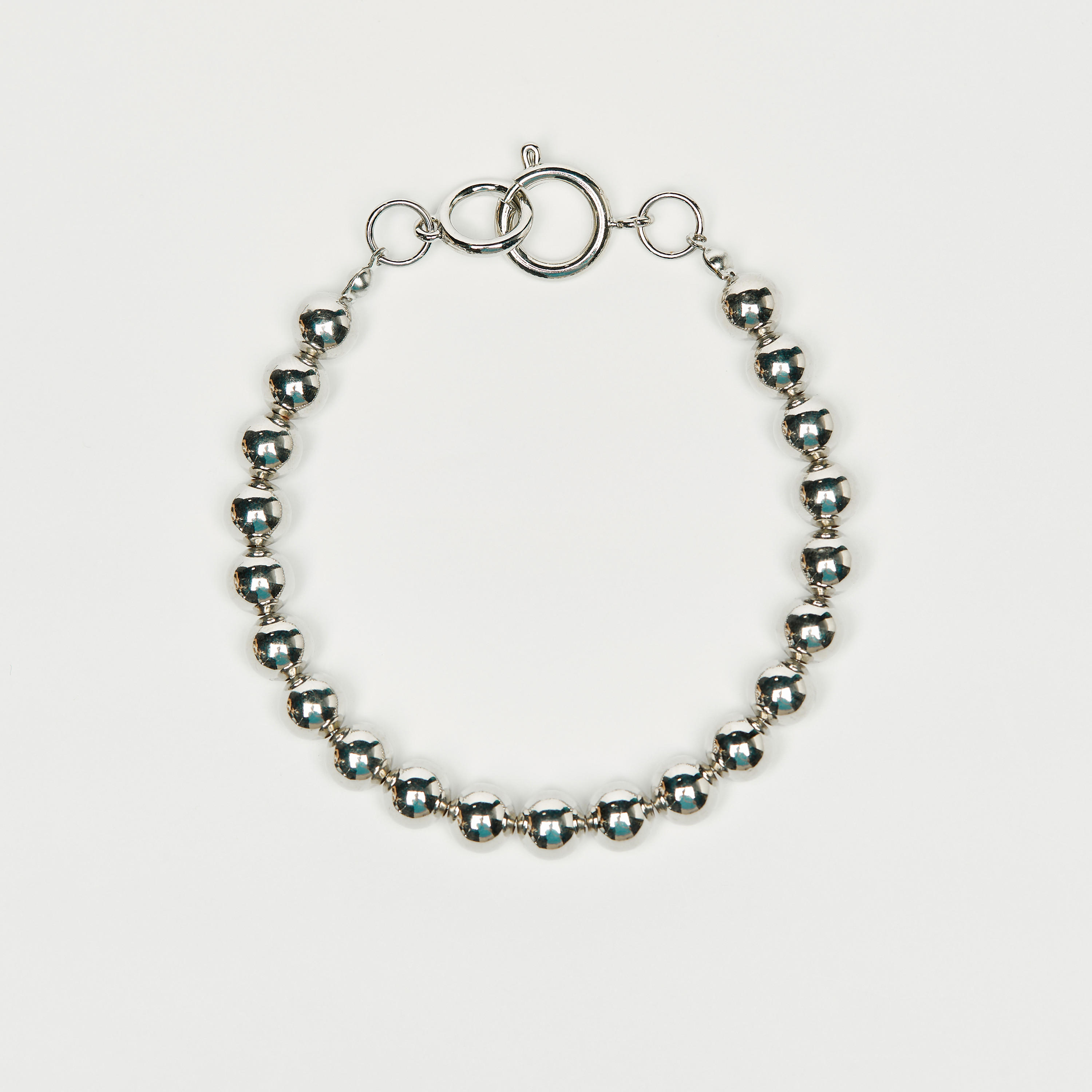 Bead Embellished Bracelet with Spring Ring Closure-men-watchesandjewellery-bracelets-image-1