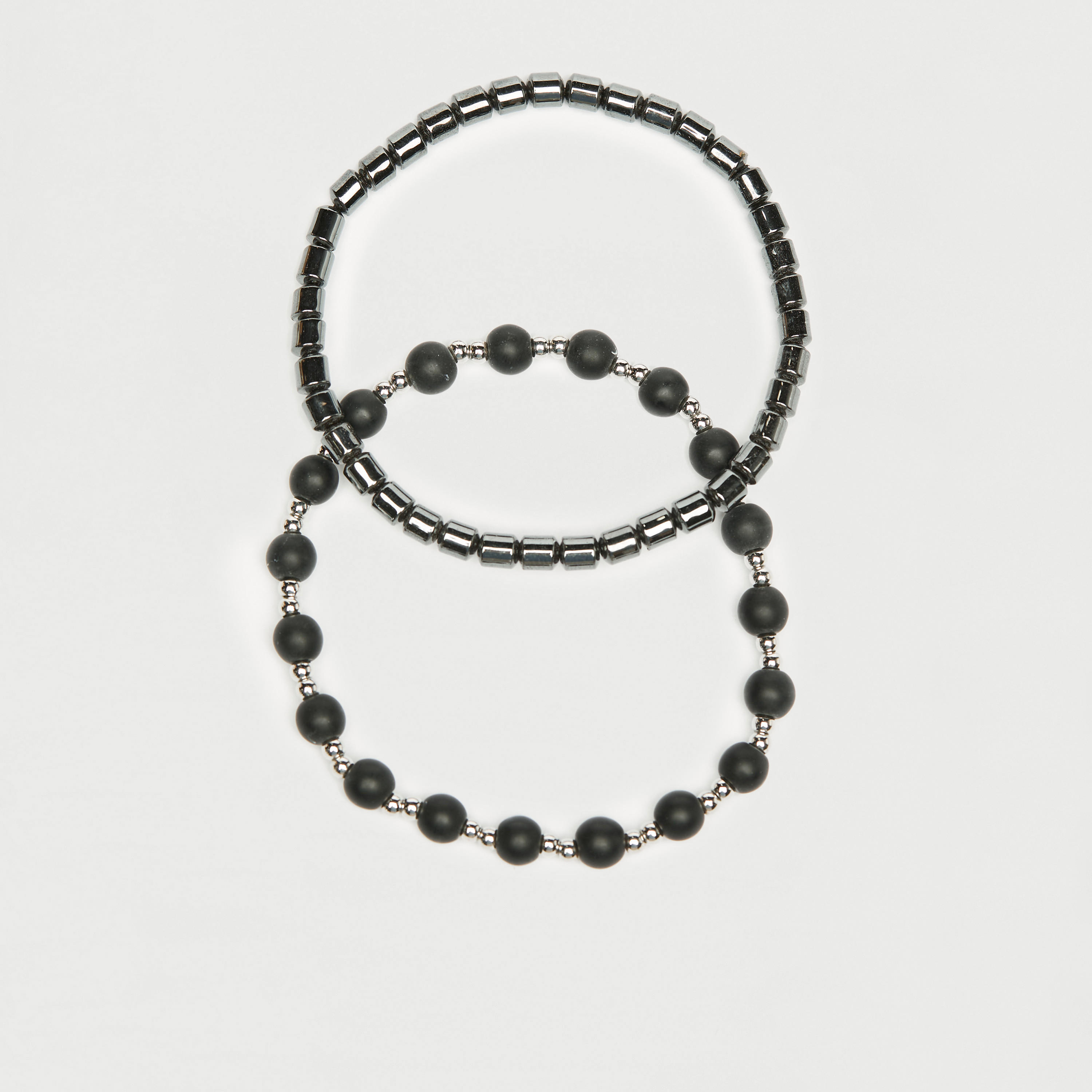 أساور متنوعة مزيّنة بالخرز - طقم من قطعتين-men-watchesandjewellery-bracelets-image-2
