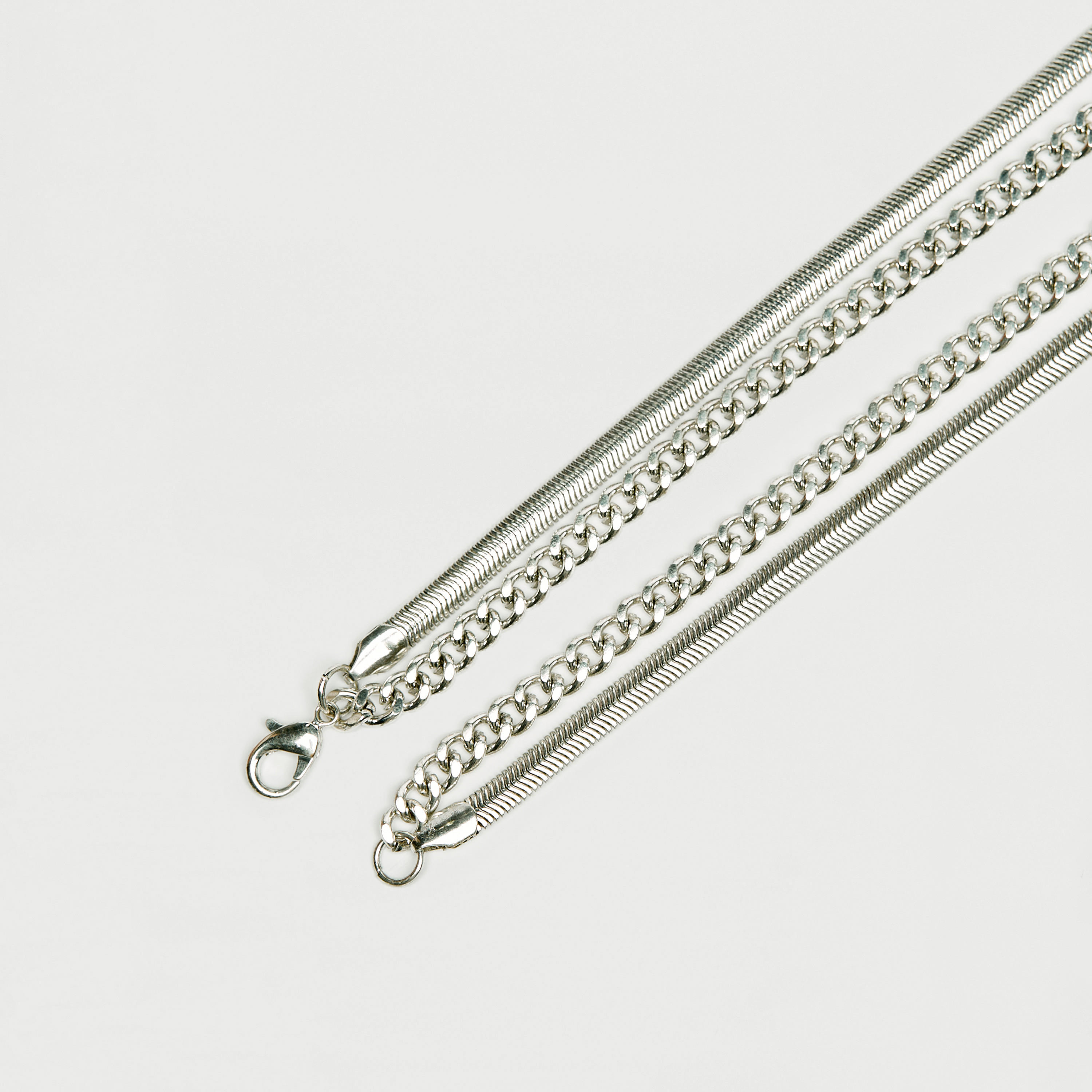 قلادة معدن مزدوجة الطبقات بدلاية ومشبك إغلاق-men-watchesandjewellery-necklacesandpendants-image-4