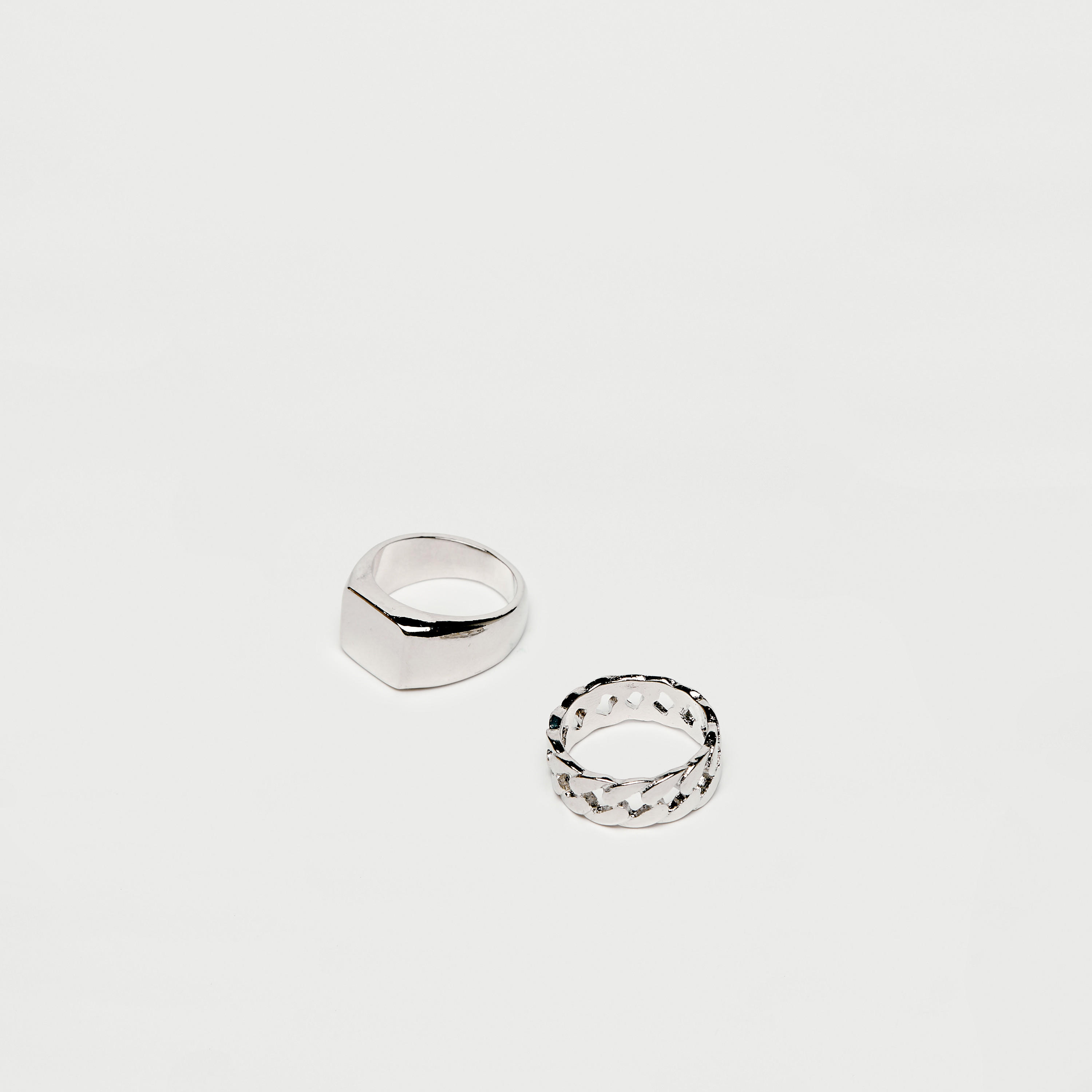 خواتم ميتاليك متنوعة - طقم من قطعتين-men-watchesandjewellery-rings-image-2