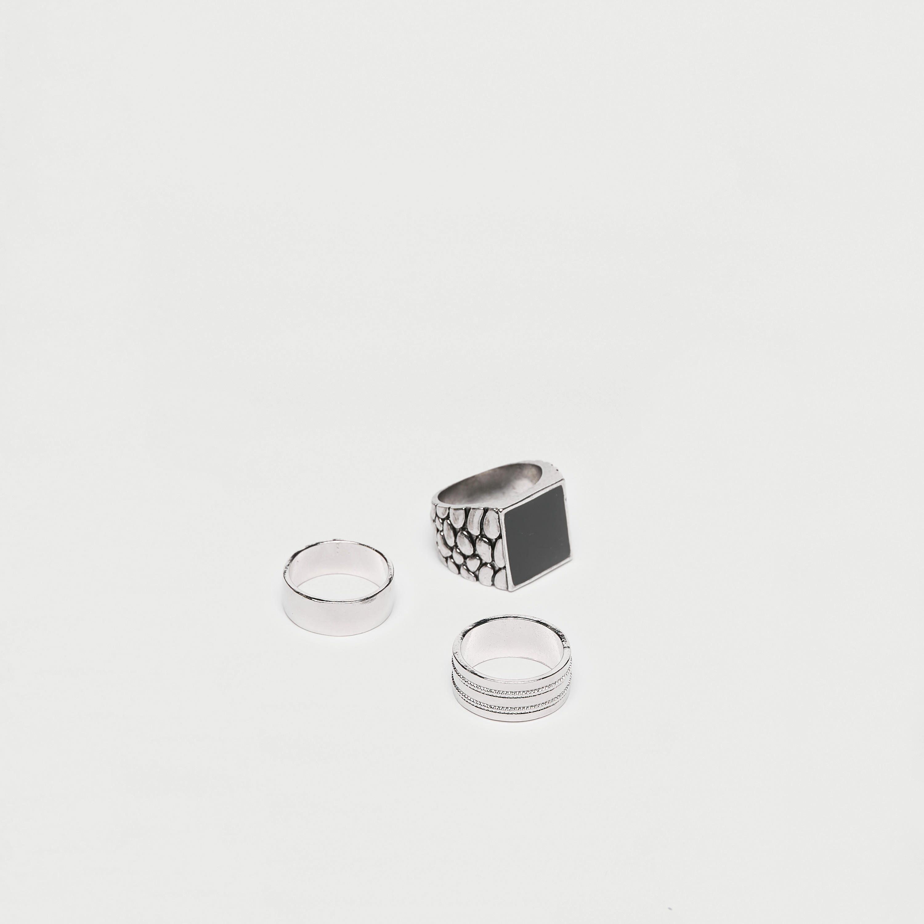 خواتم معدنيّة متنوعة - طقم 3 قطع-men-watchesandjewellery-rings-image-2