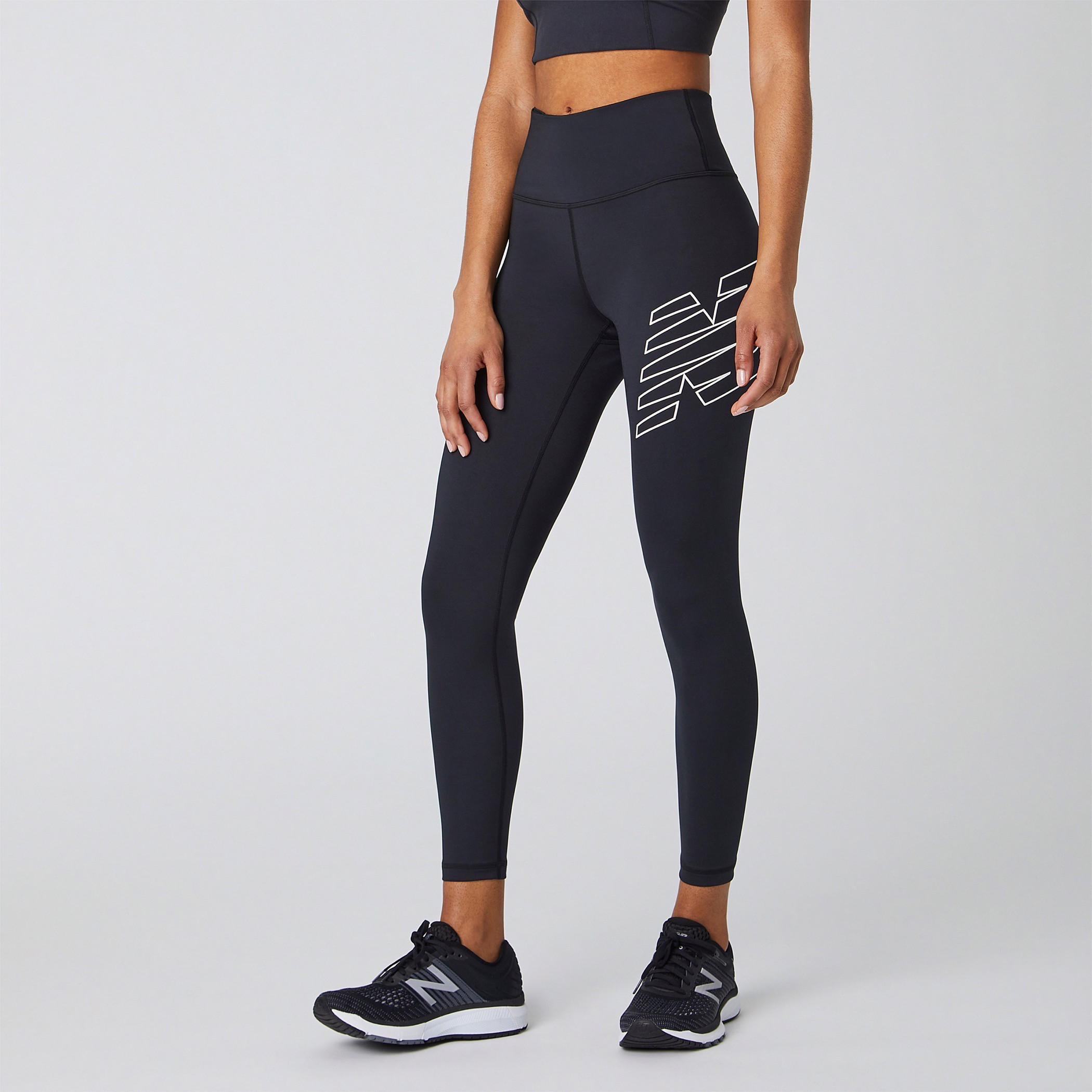 New Balance Achiever Printed Leggings with Concealed Pouch-women-clothing-bottoms-leggings-image-1