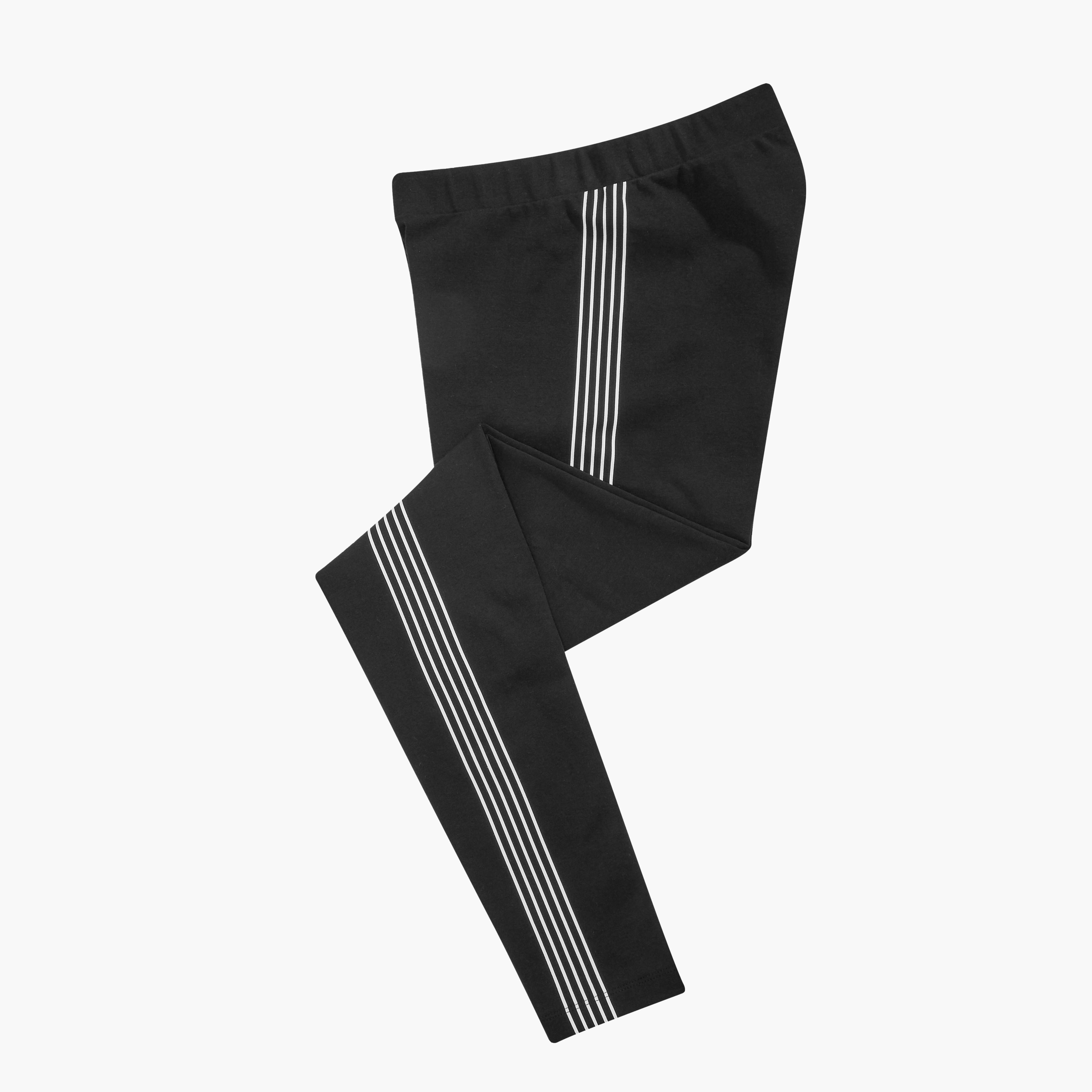 بنطلون ليقنز مخطّط بخصر مطّاطي كلاسيك من نيو بالانس-women-clothing-bottoms-leggings-image-3