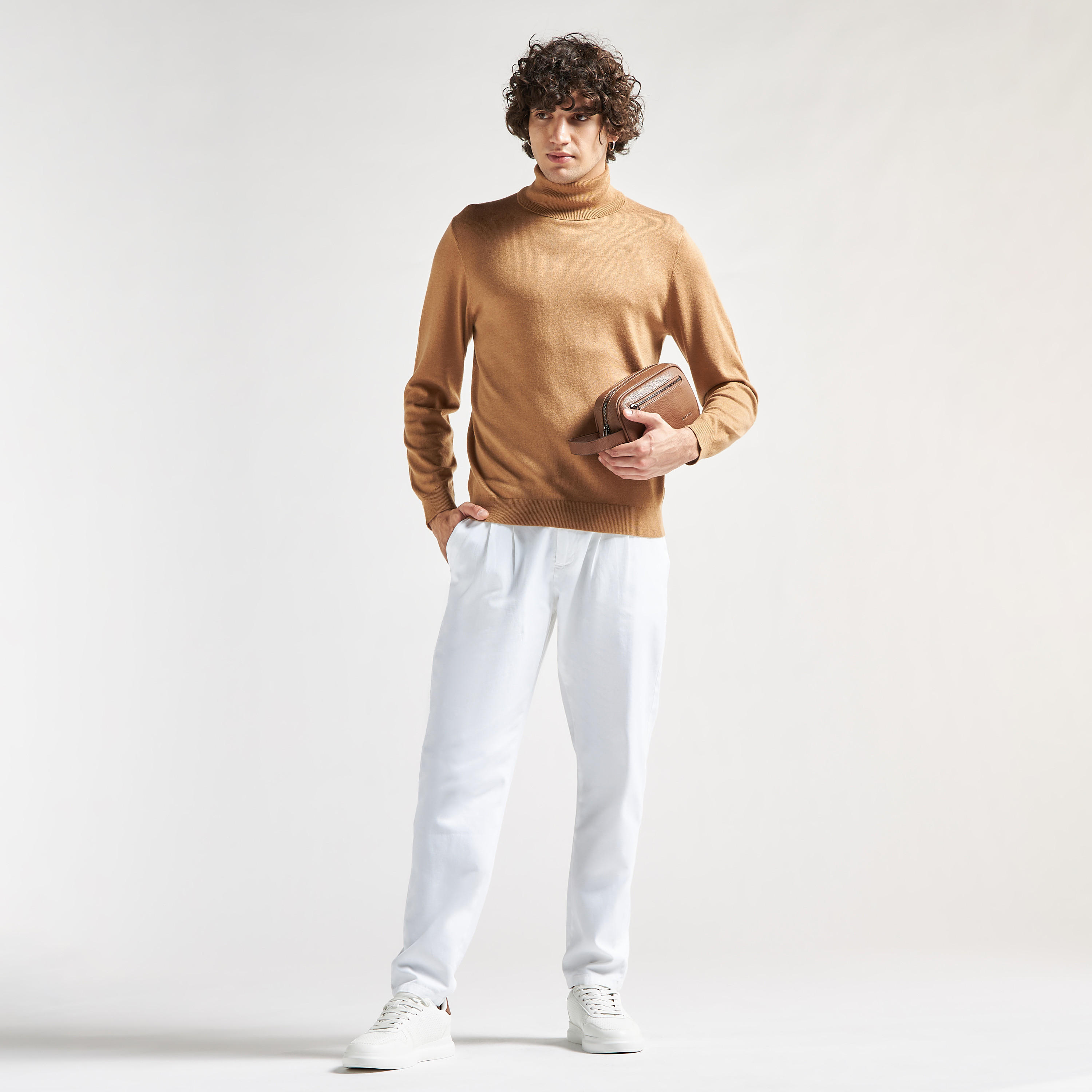 كنزة سادة بياقة عالية وأكمام طويلة-men-clothing-sweatersandpullovers-image-3