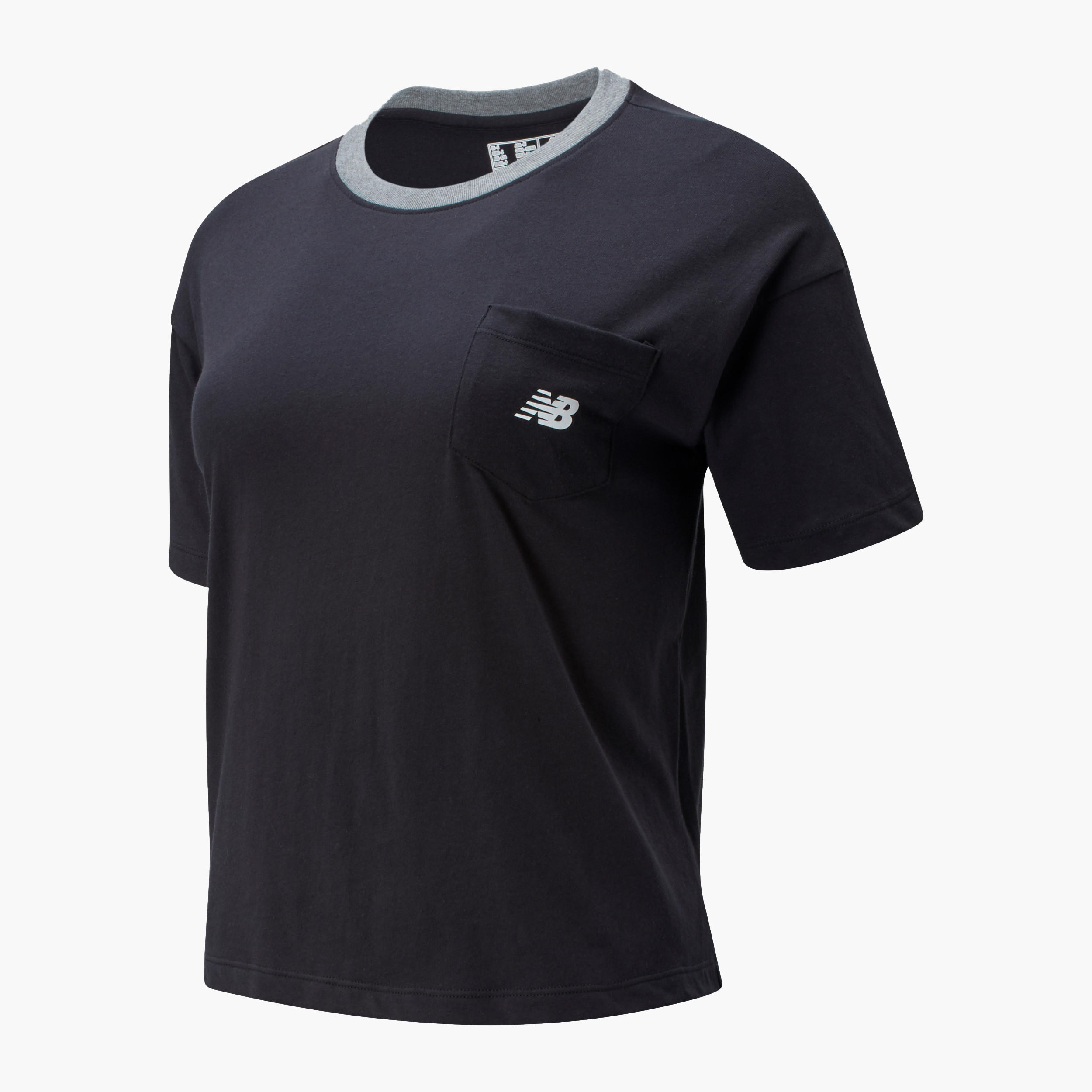 تيشيرت واسع فلايينج بجيب بطبعات بشعار من نيو بالانس كلاسيك-women-clothing-sportswearandactivewear-tshirtsandvests-image-1
