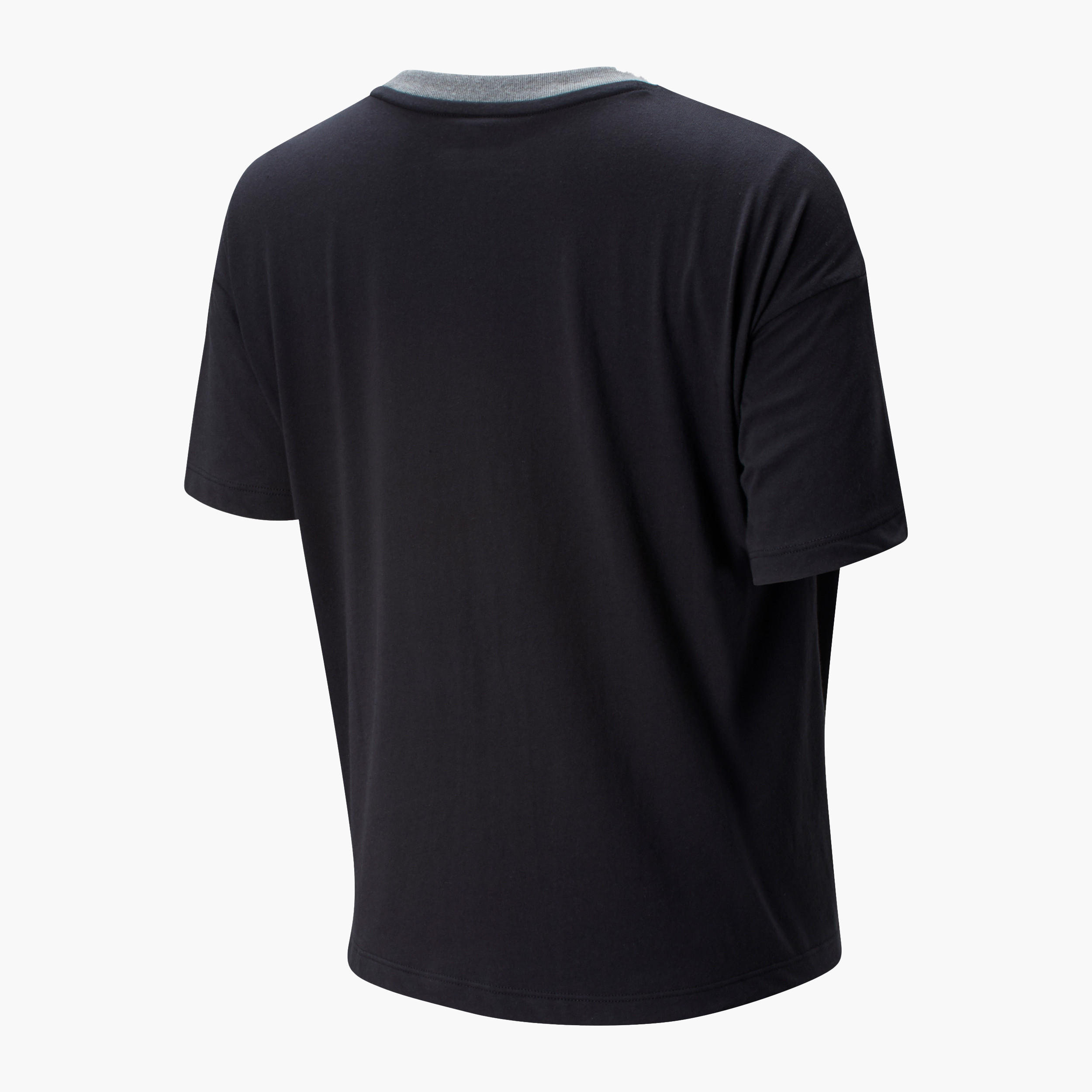 تيشيرت واسع فلايينج بجيب بطبعات بشعار من نيو بالانس كلاسيك-women-clothing-sportswearandactivewear-tshirtsandvests-image-2