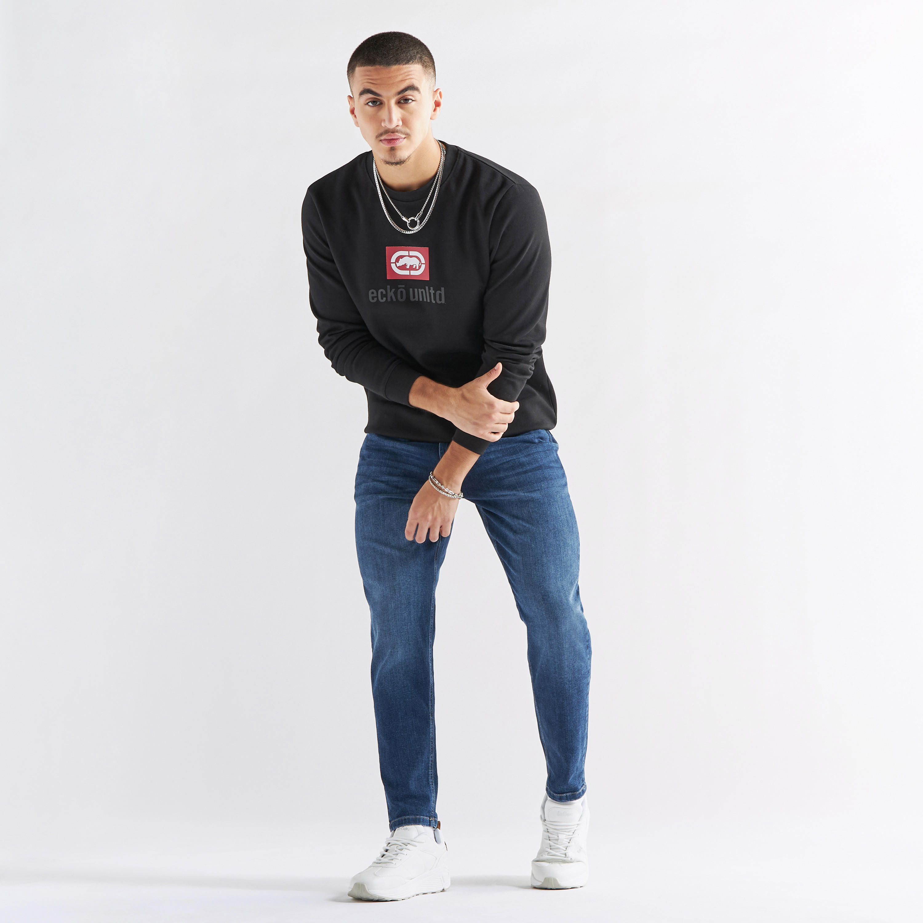 سويت شيرت بياقة ضيّقة وأكمام طويلة وطبعات من إيكو أنليمتد-men-winterwear-hoodiesandsweatshirts-image-3
