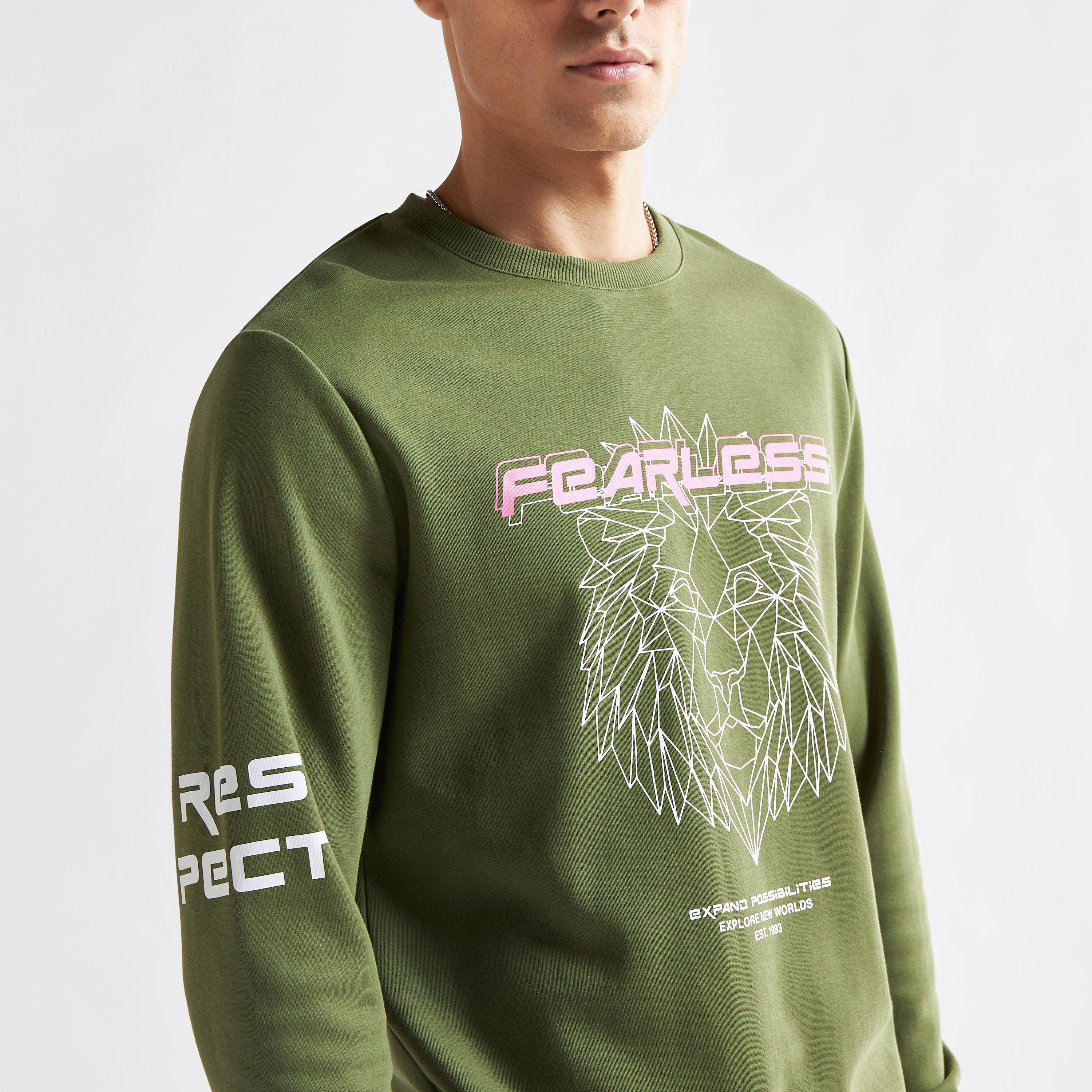 Printed Sweatshirt with Long Sleeves-men-winterwear-hoodiesandsweatshirts-image-4