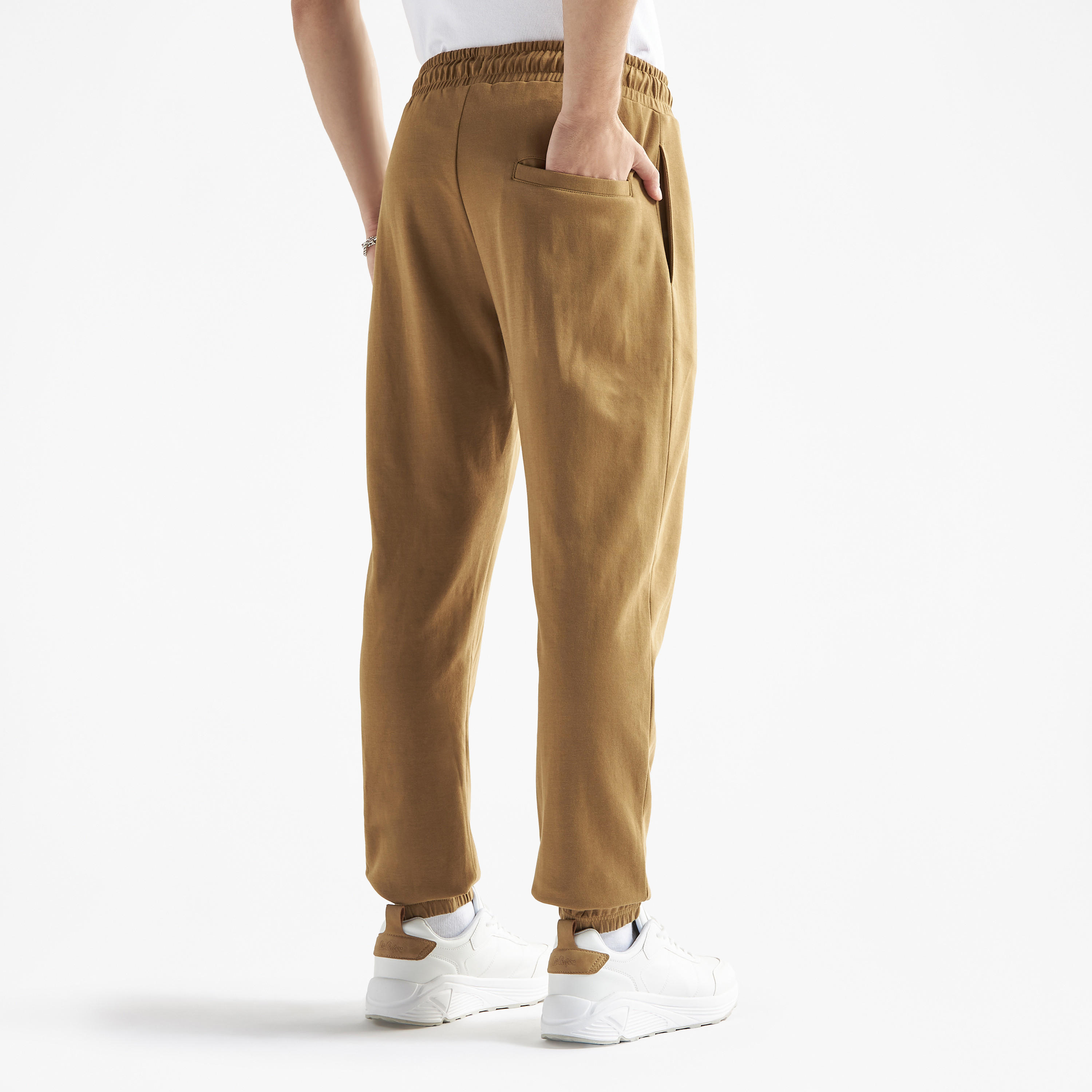 Solid Panelled Joggers with Elasticated Waistband and Pockets-men-clothing-bottoms-joggers-image-3