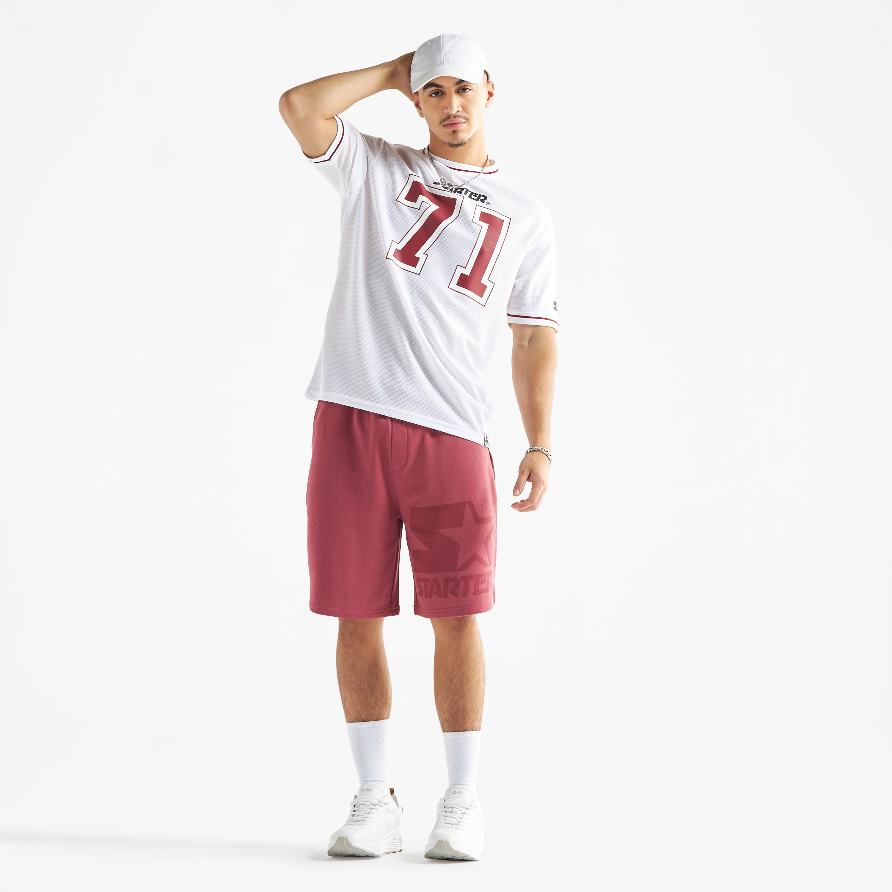 Starter Print Oversized T-shirt with Short Sleeves and Crew Neck-men-clothing-tshirtsandpolos-tshirts-image-2