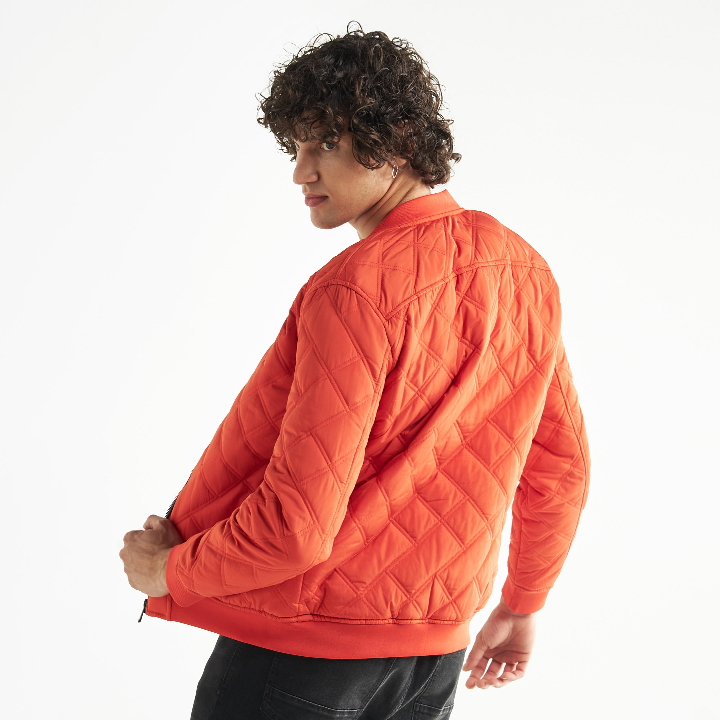 جاكيت بومبر مبطّن بسحّاب وجيوب وأكمام طويلة-men-clothing-jacketsandblazers-jackets-image-3