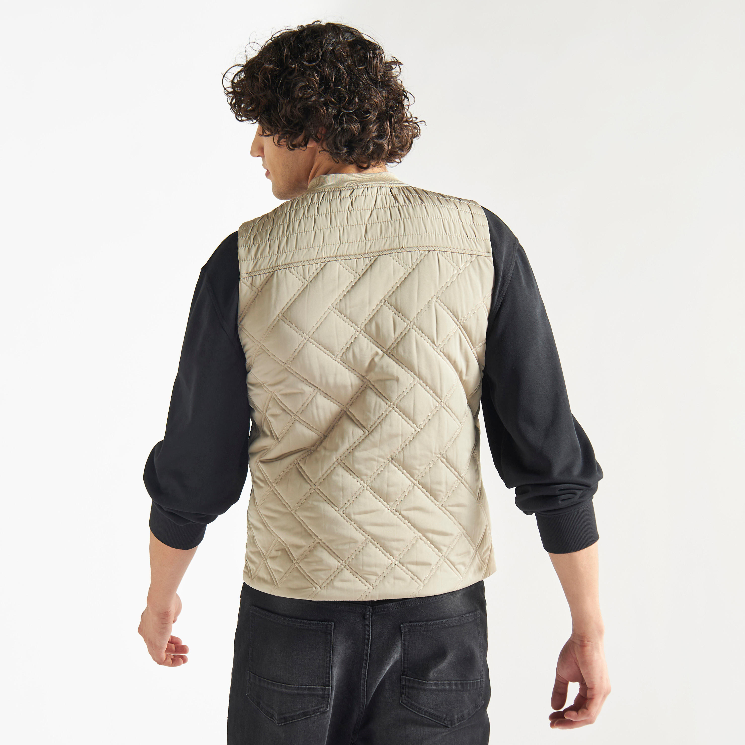 Quilted Zip Through Sleeveless Jacket with Pockets-men-clothing-jacketsandblazers-jackets-image-3