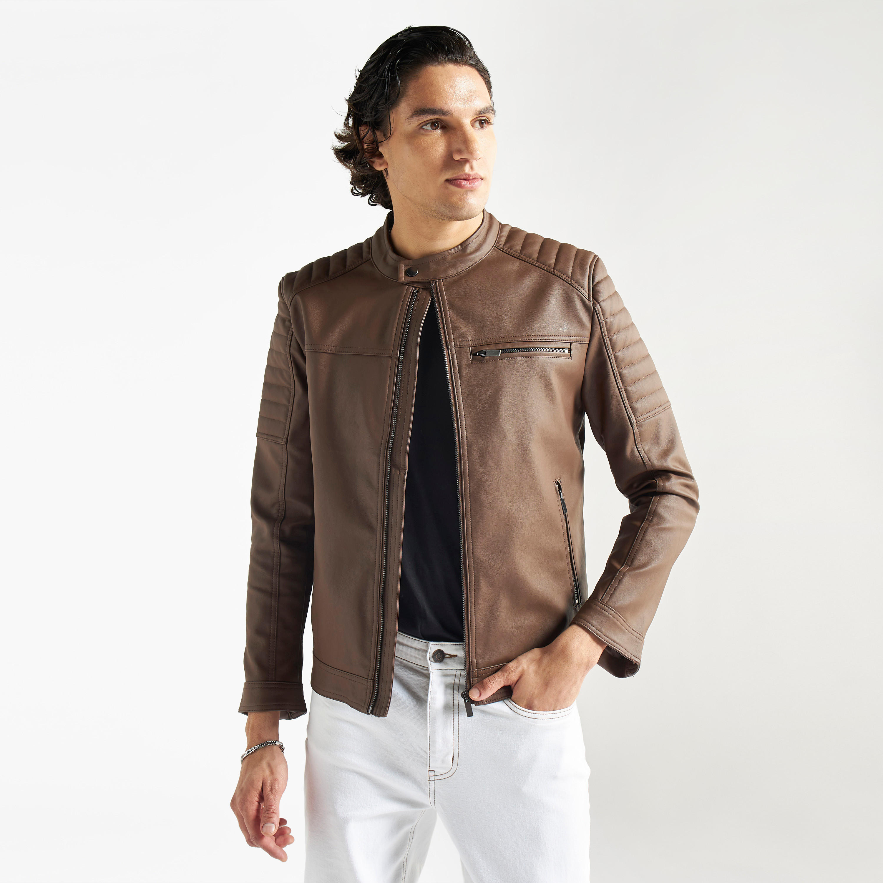 جاكيت بايكر بسحّاب وأكمام طويلة-men-clothing-jacketsandblazers-jackets-image-4