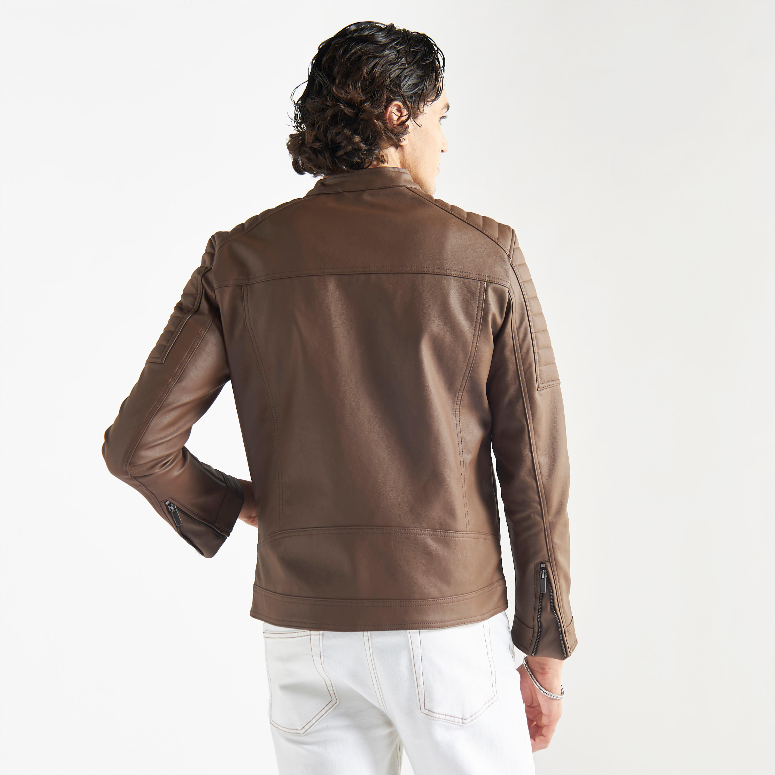 جاكيت بايكر بسحّاب وأكمام طويلة-men-clothing-jacketsandblazers-jackets-image-2