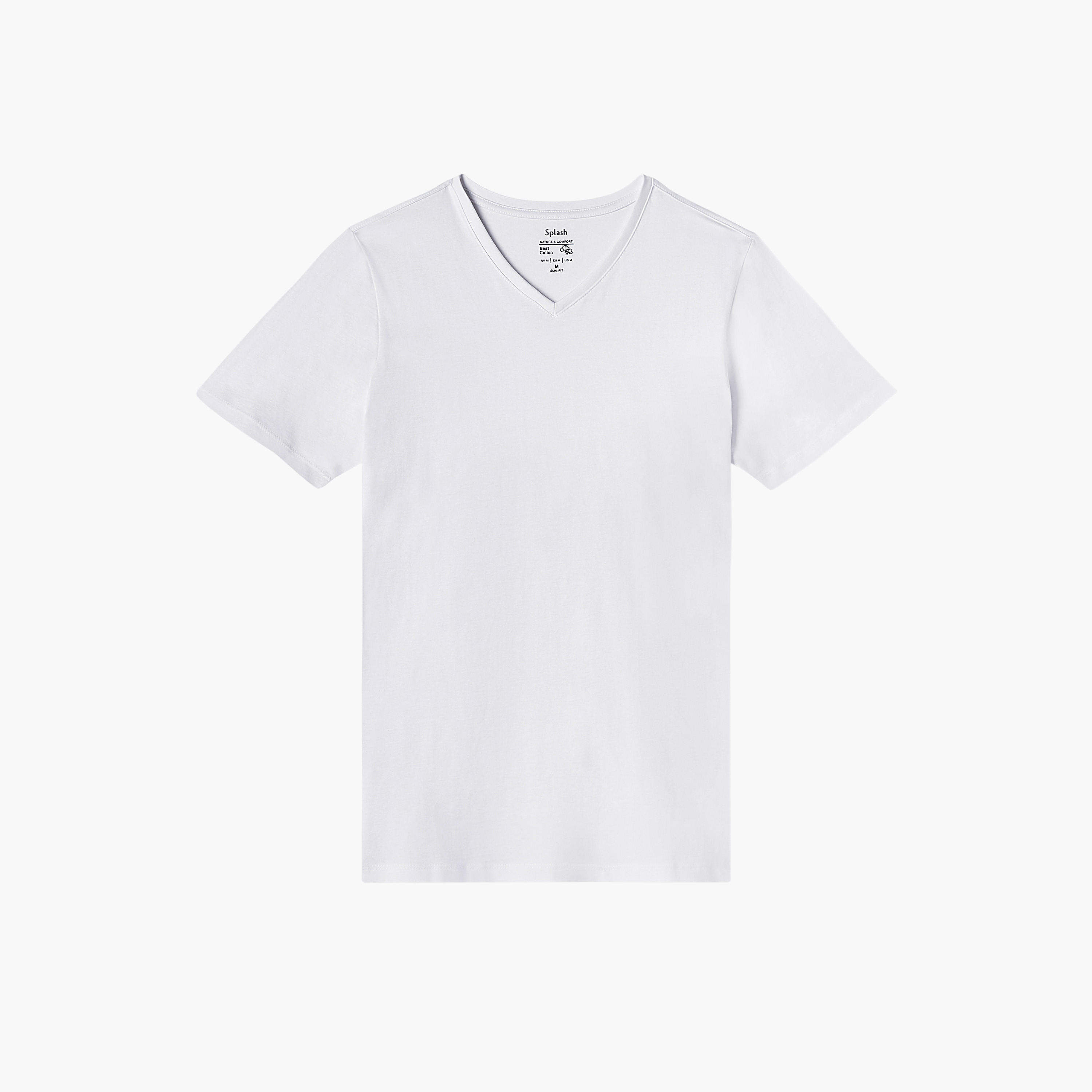 طقم تيشيرت من 3 قطع بقصّة سليم وياقة V وأكمام قصيرة-men-clothing-tshirtsandpolos-tshirts-image-3