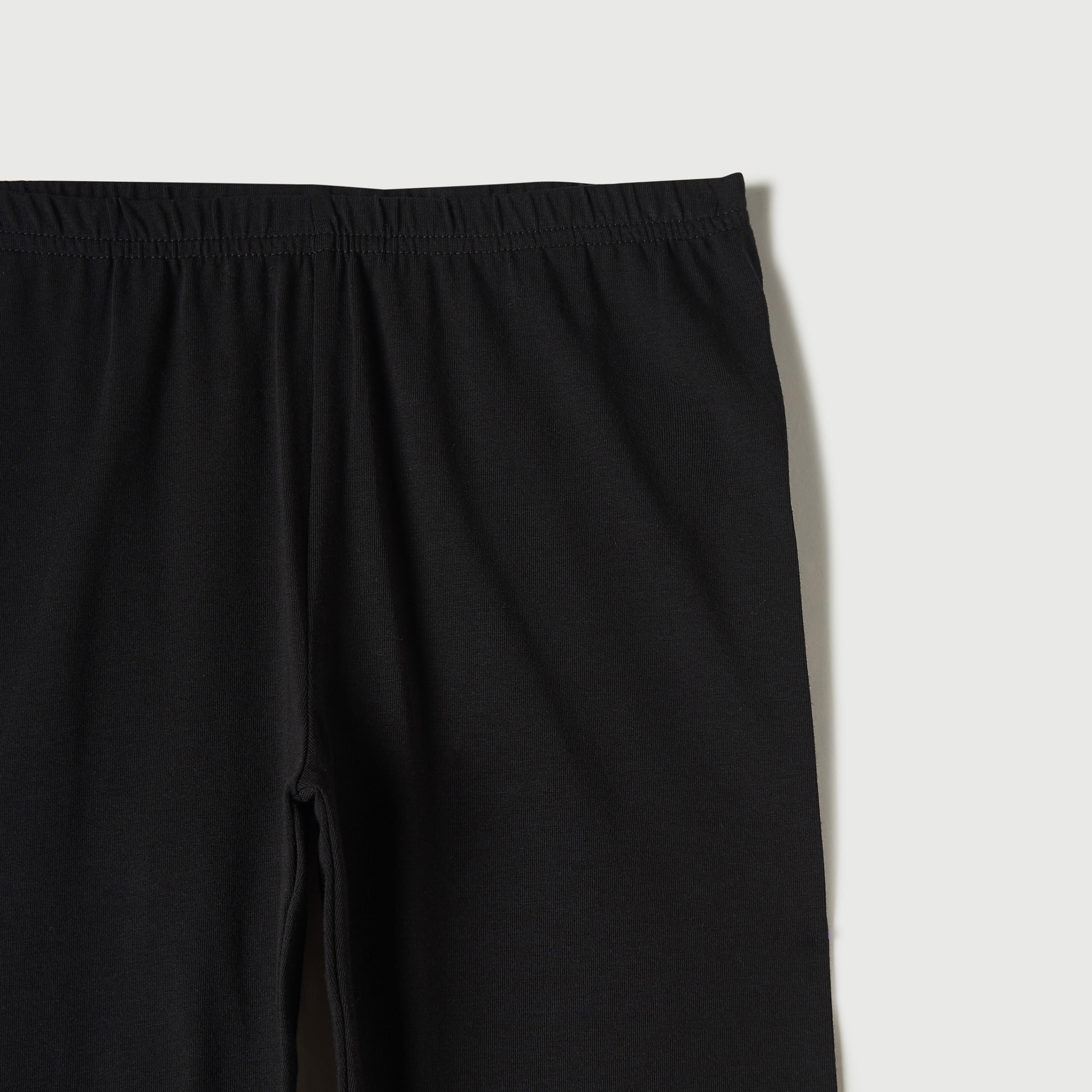 بنطلون ليقنز بخصر مطاطي فليكسي كومفورت - عبوة من قطعتين-women-clothing-bottoms-leggings-image-3