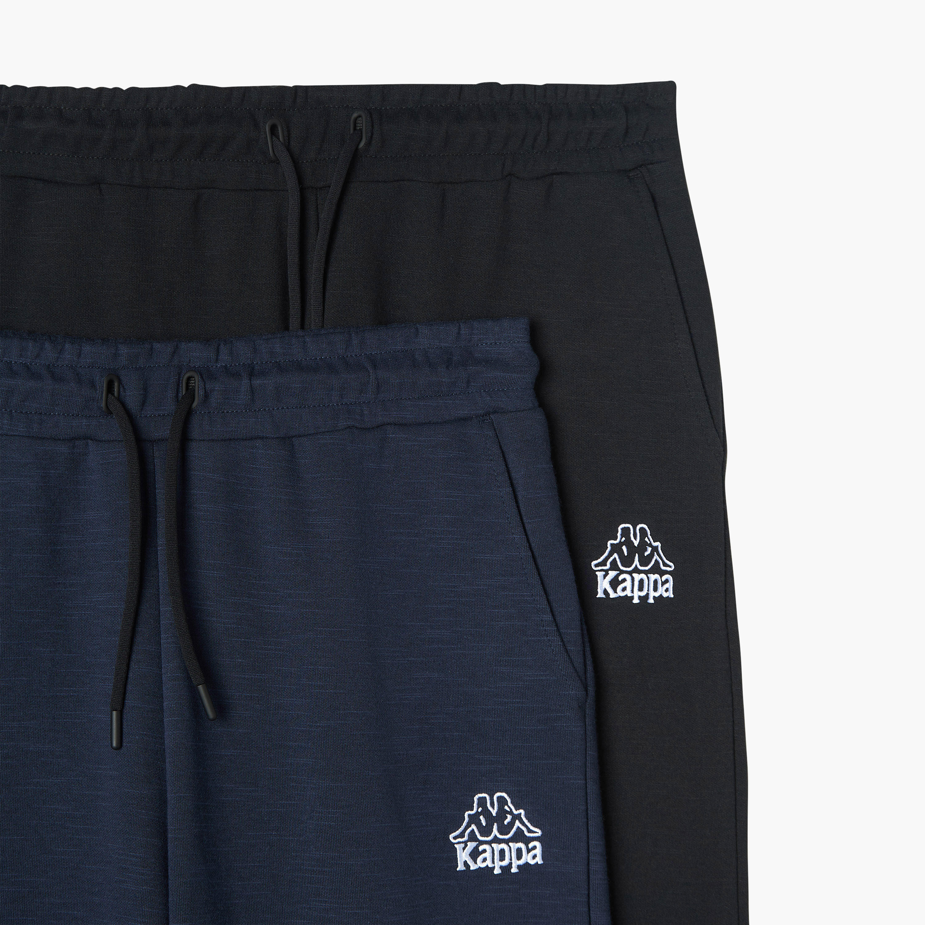 بنطلون رياضي سادة برباط إغلاق من كابا - عبوة من قطعتين-men-clothing-sportswearandactivewear-bottoms-image-1