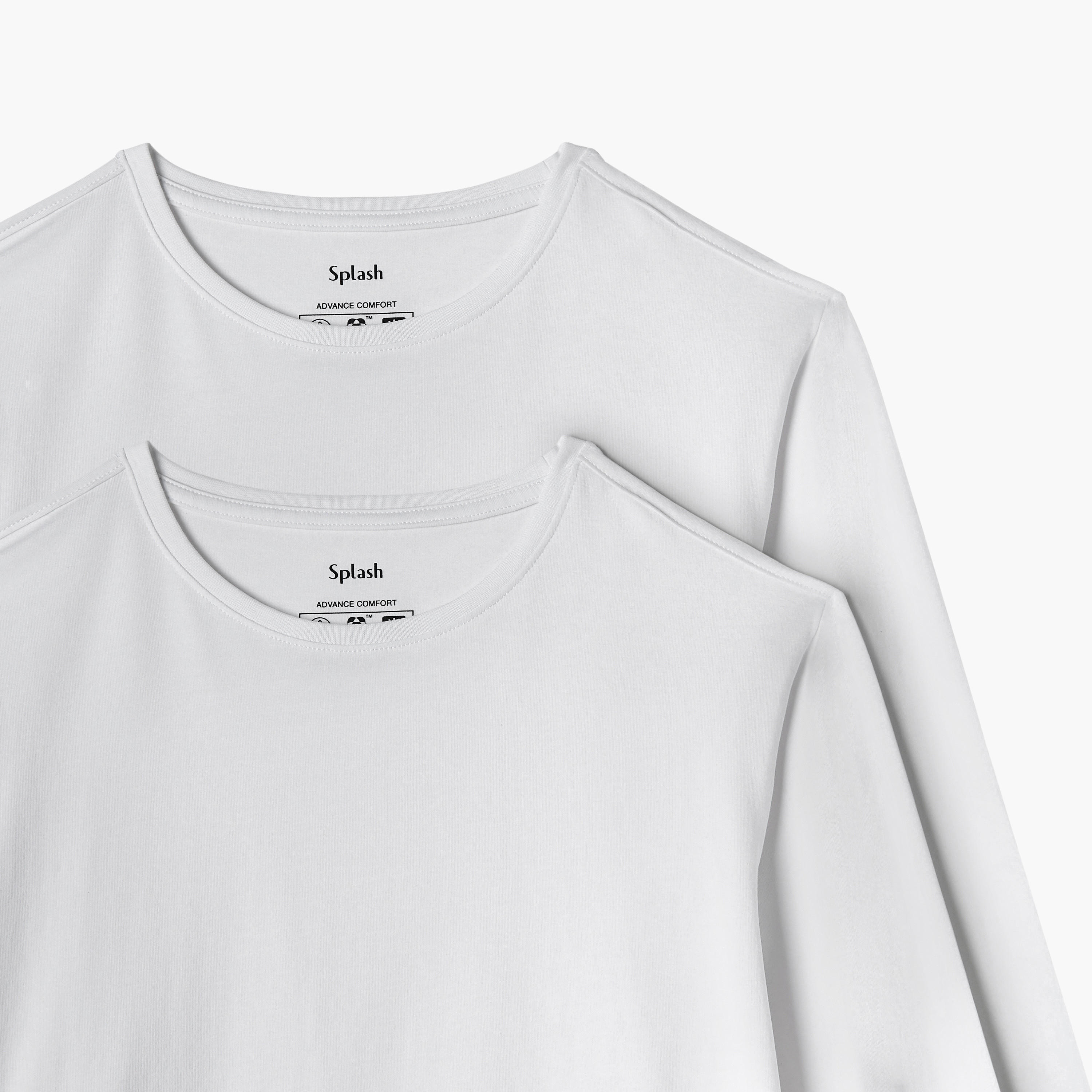 طقم تيشيرت من قطعتين بقصّة سليم وياقة ضيّقة وأكمام طويلة-men-clothing-tshirtsandpolos-tshirts-image-4