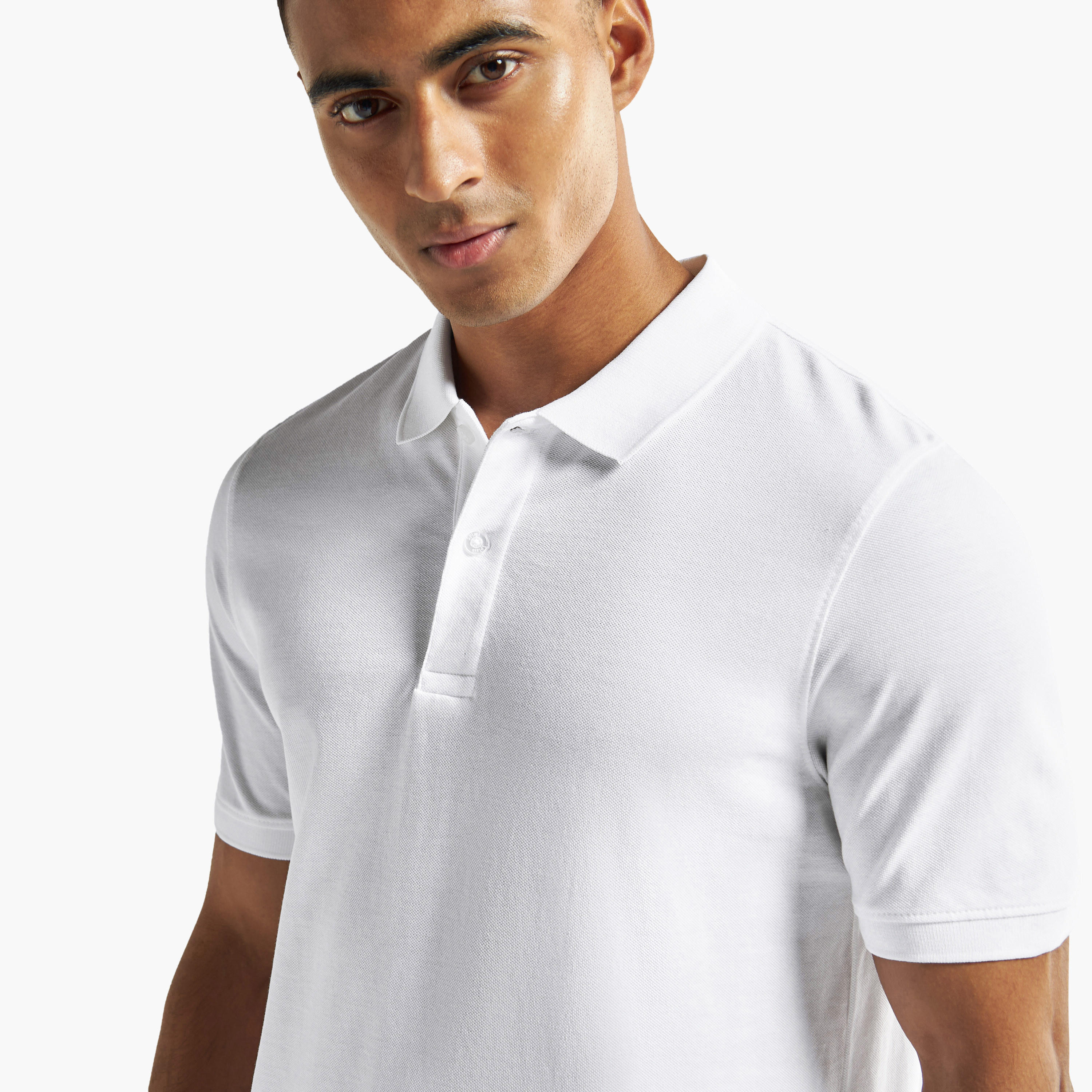 تيشيرت بولو سادة بأكمام قصيرة - عبوة من قطعتين-men-clothing-tshirtsandpolos-polos-image-4
