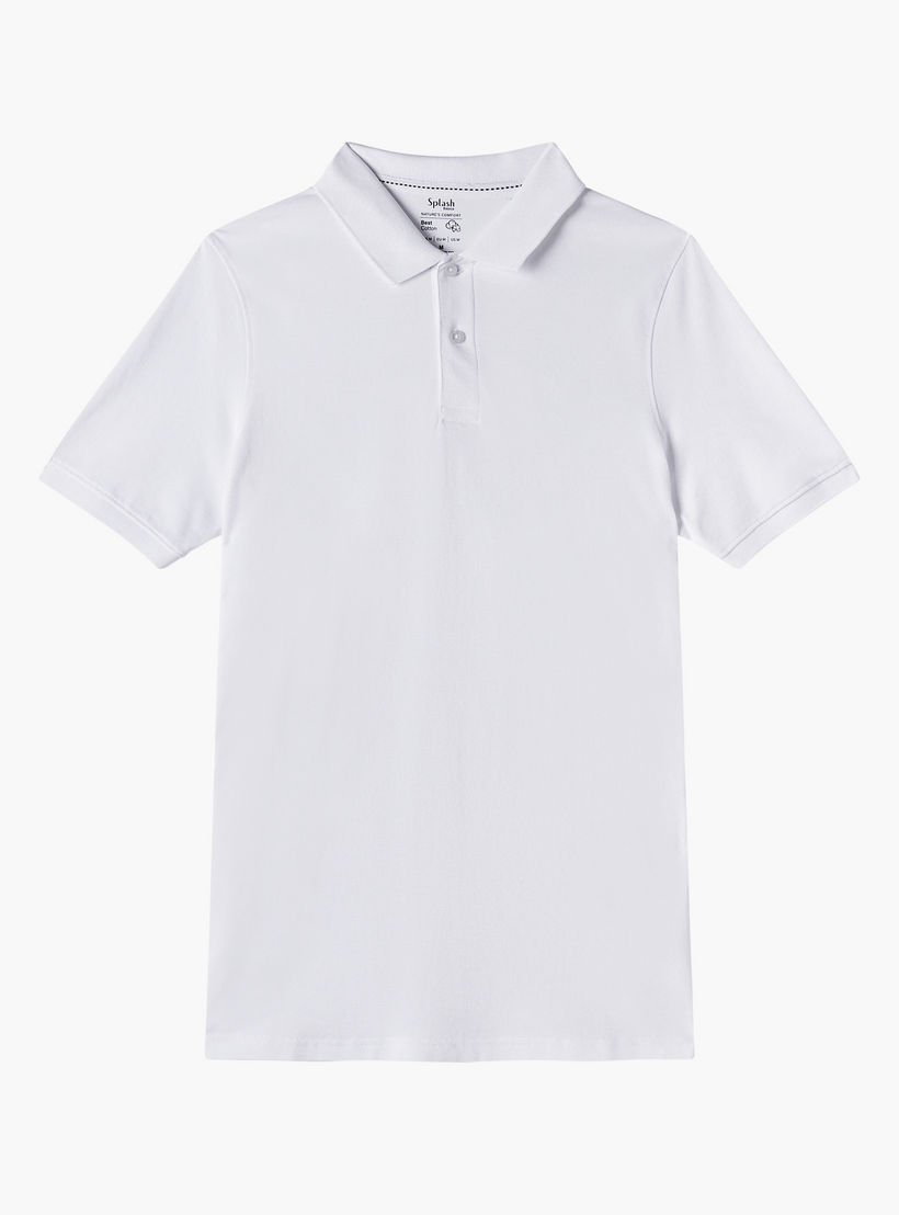 تيشيرت بولو سادة بأكمام قصيرة - عبوة من قطعتين-men-clothing-tshirtsandpolos-polos-image-3