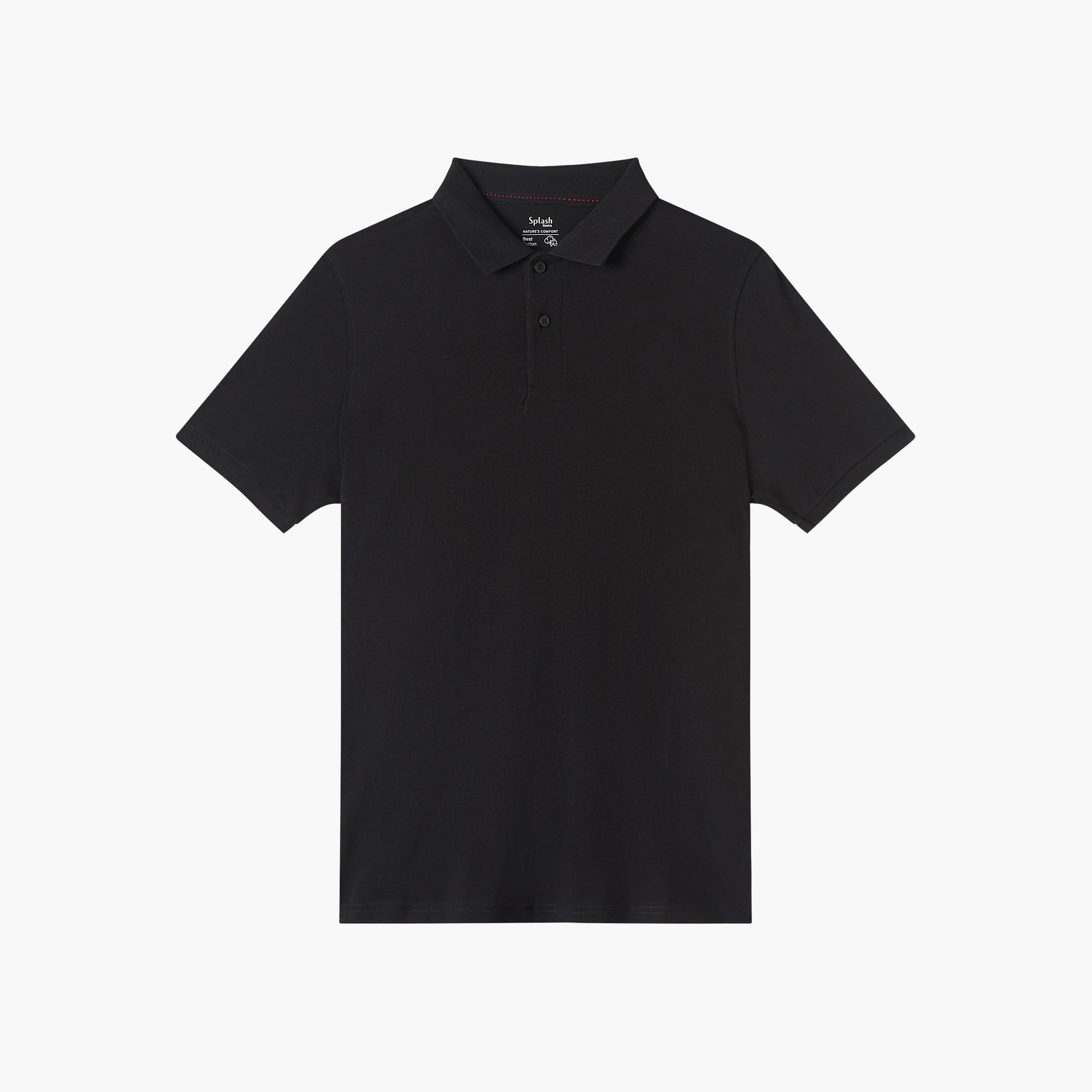 تيشيرت بولو سادة بأكمام قصيرة - عبوة من قطعتين-men-clothing-tshirtsandpolos-polos-image-2