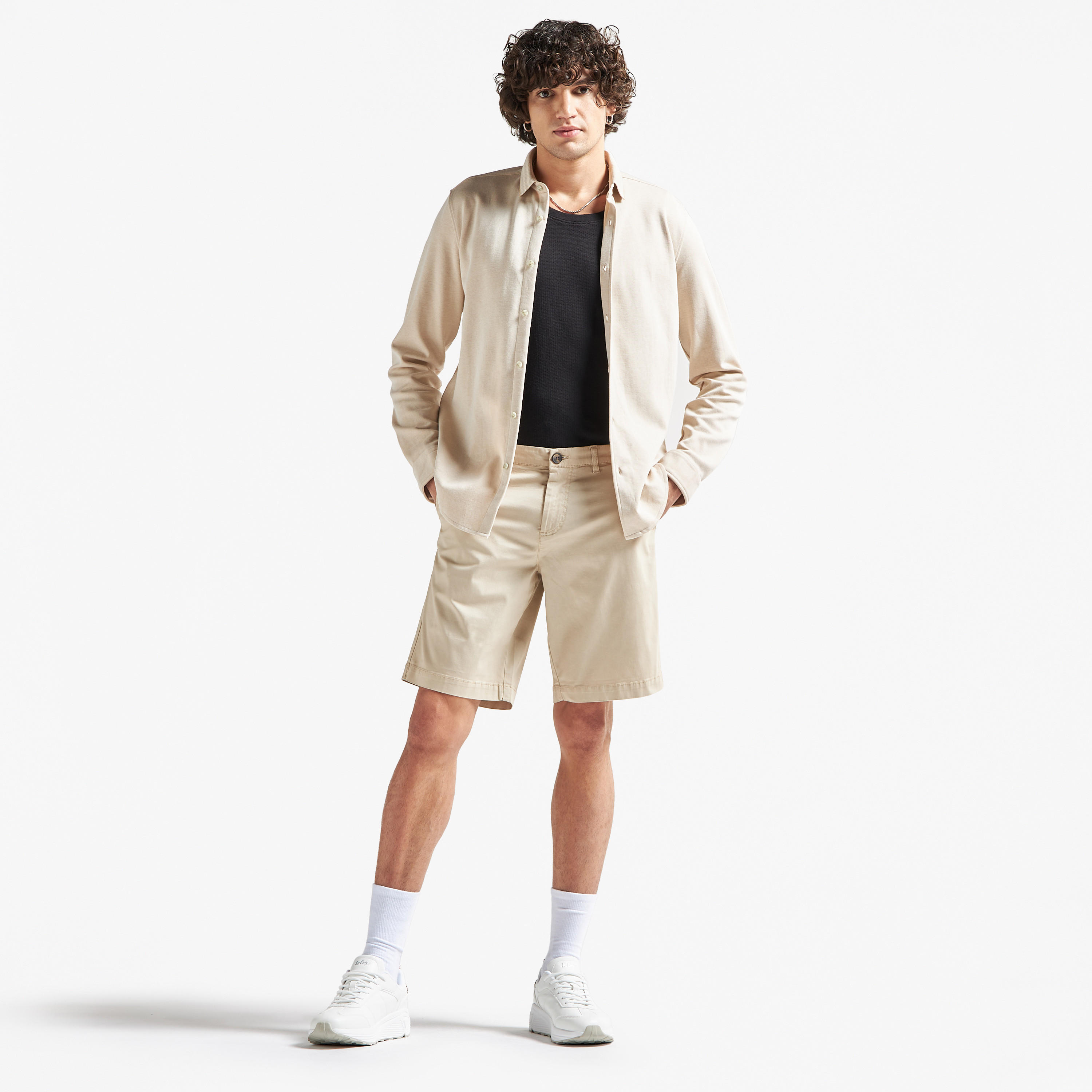 Solid Shorts with Pockets-men-clothing-bottoms-shorts-image-2