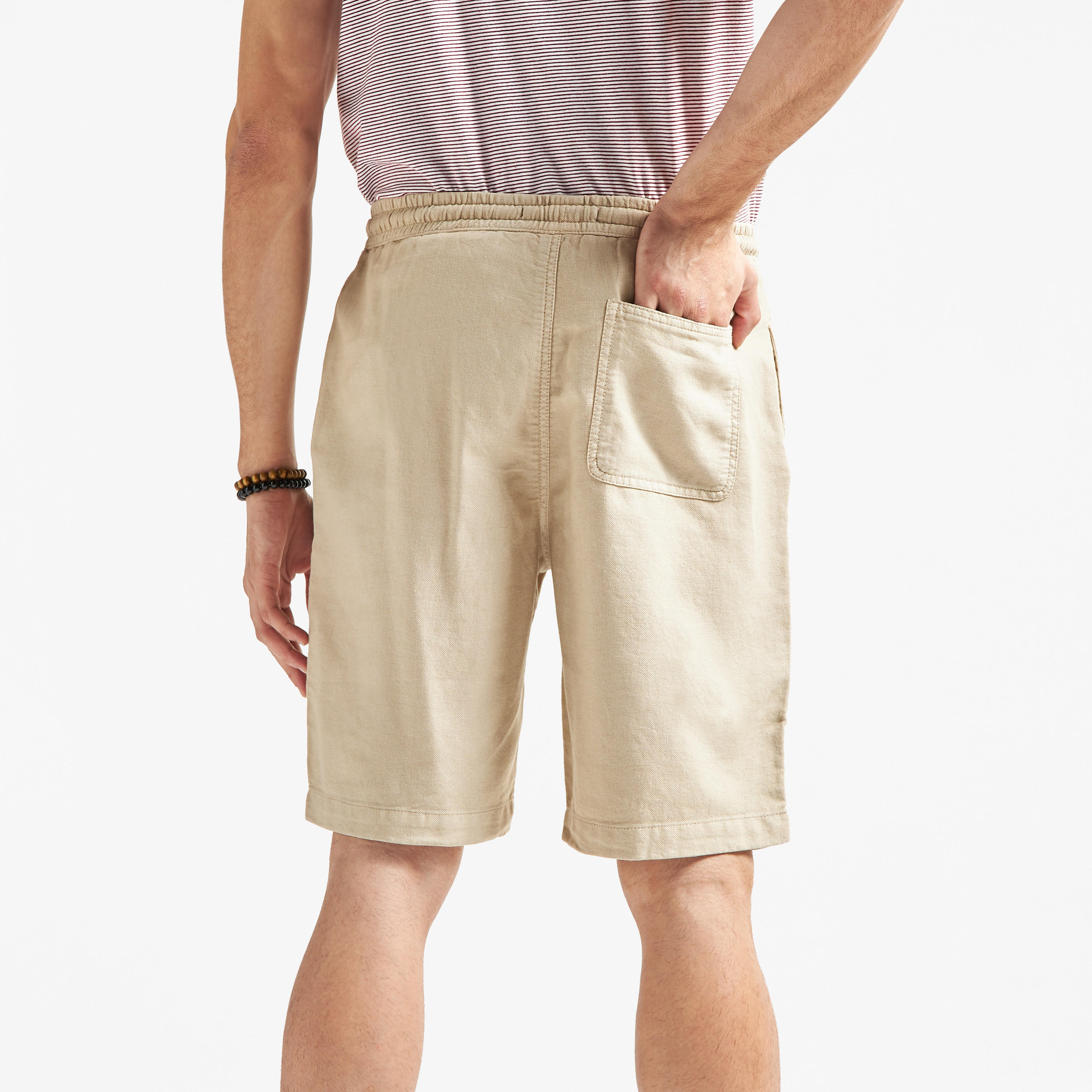 شورت سادة برباط إغلاق وجيوب-men-clothing-bottoms-shorts-image-2