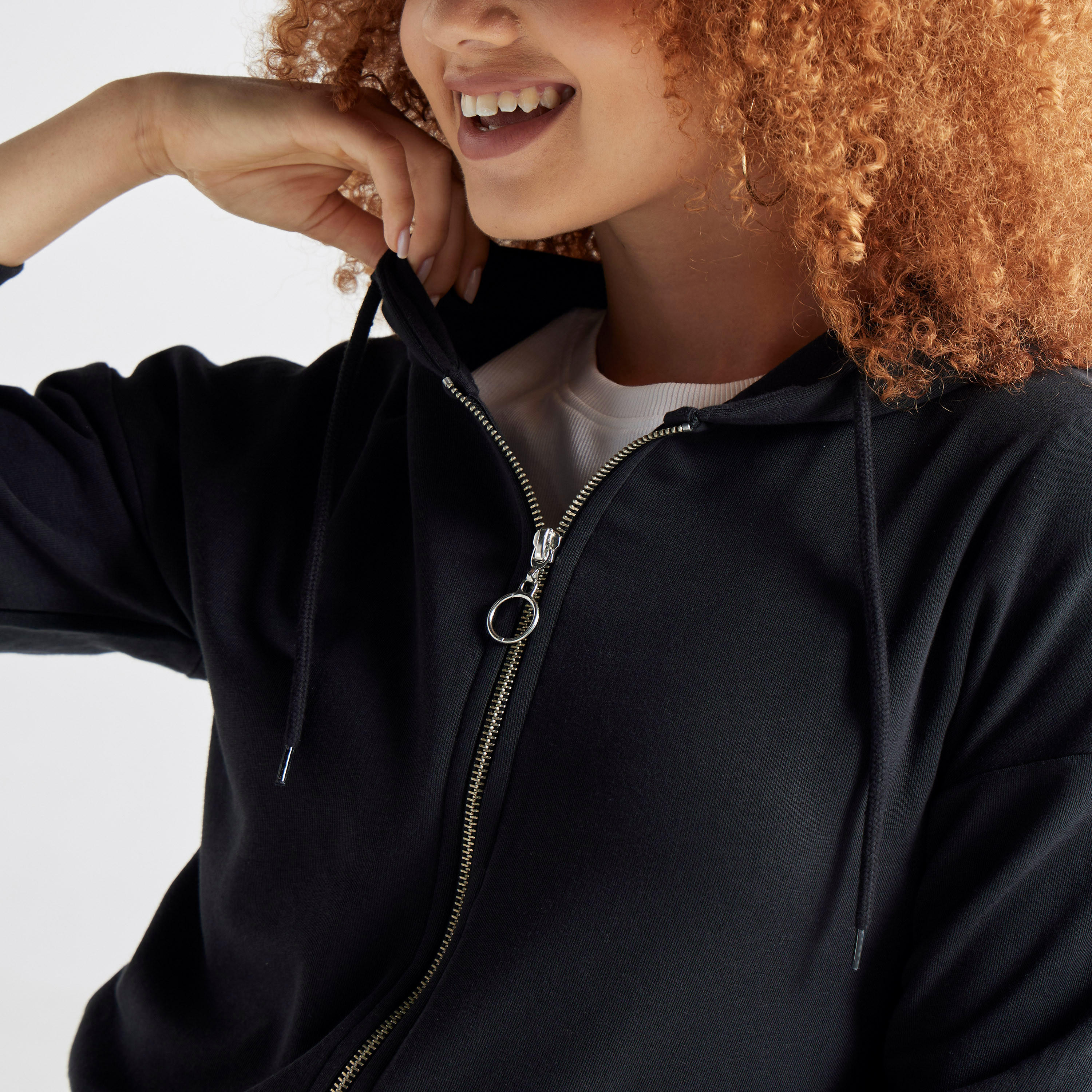 Solid Zip Through Hoodie with Long Sleeves-women-winterwear-hoodiesandsweatshirts-hoodies-image-4