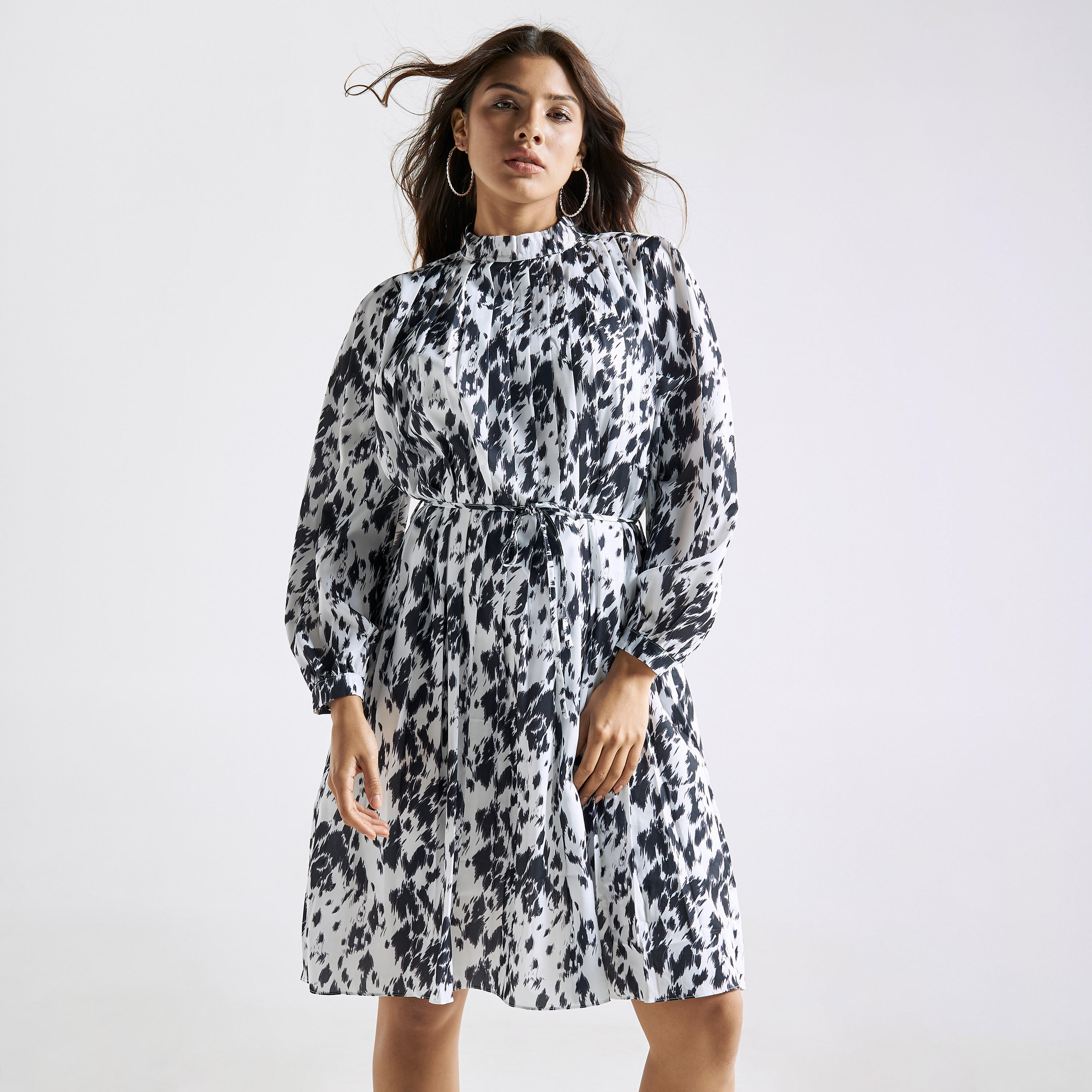 فستان بأربطة وطبعات-women-clothing-dresses-image-1