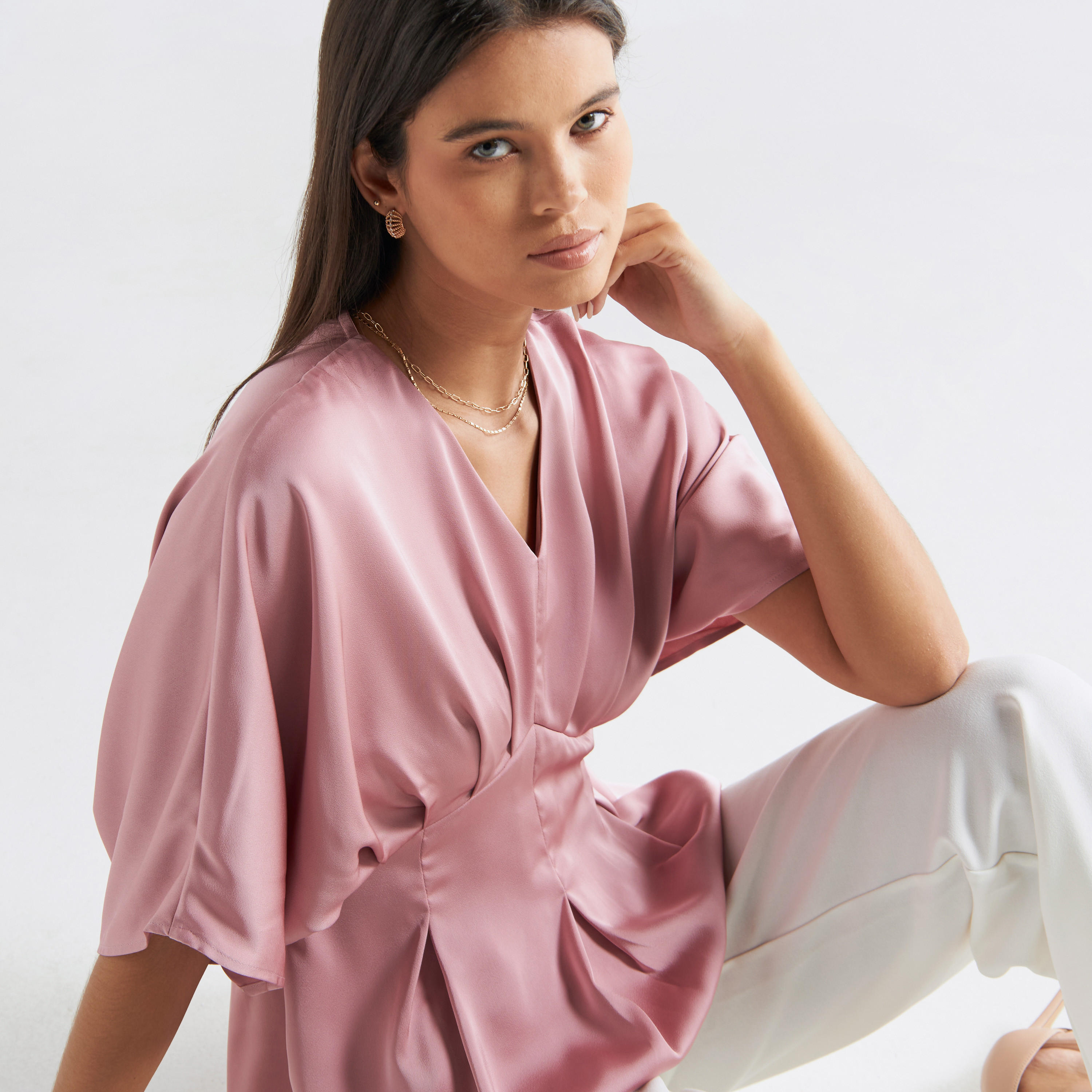 بلوزة ساتن سادة بياقة v-women-clothing-shirtsandblouses-blouses-image-4
