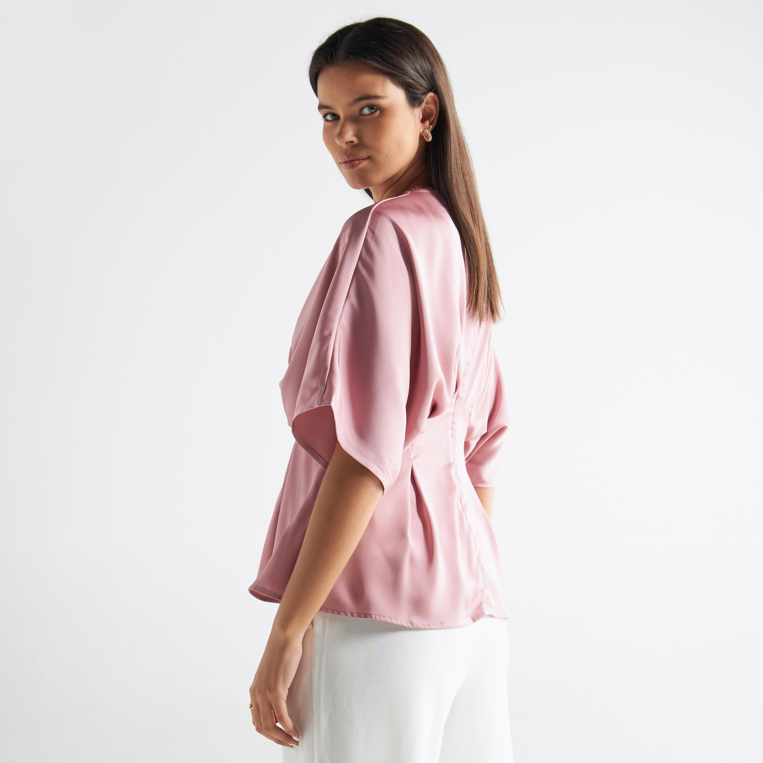 بلوزة ساتن سادة بياقة v-women-clothing-shirtsandblouses-blouses-image-2