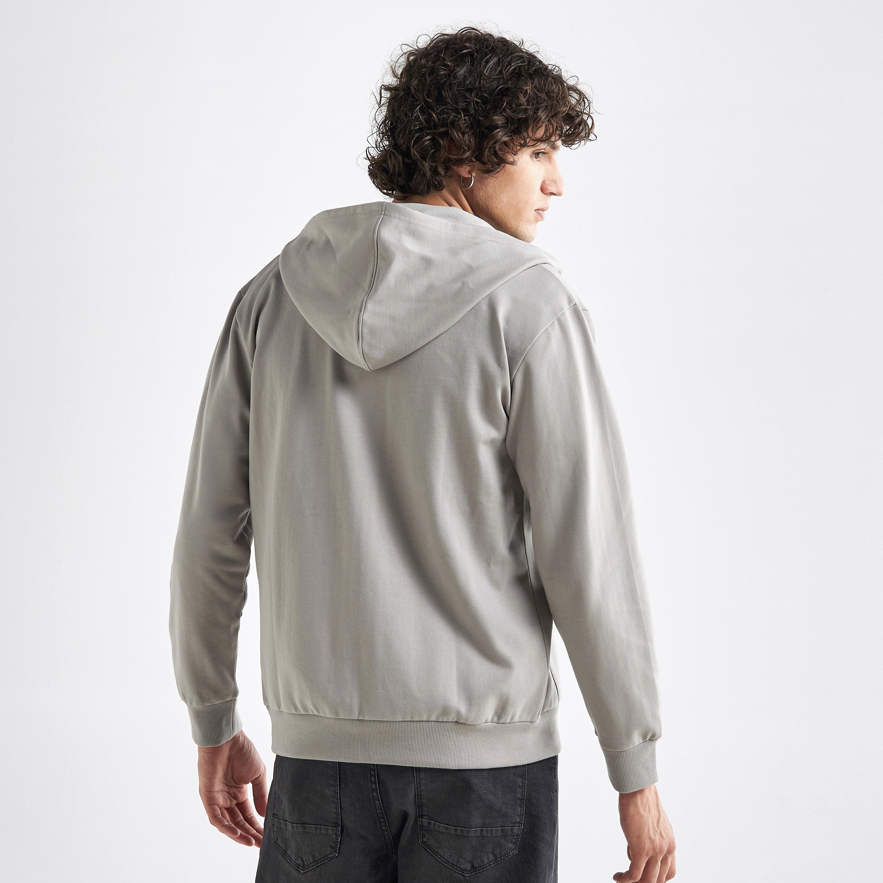 Solid Zip-Through Hoodie with Long Sleeves and Pockets-men-winterwear-hoodiesandsweatshirts-image-3