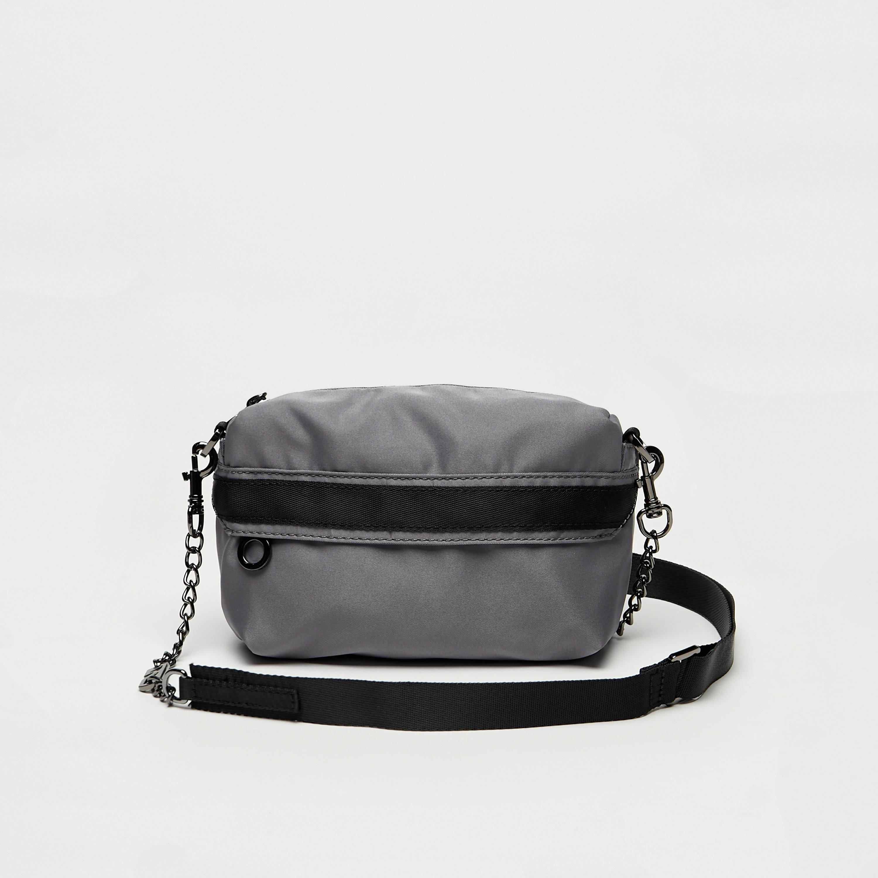 Solid Crossbody Bag with Zipper Closure and Adjustable Strap-men-bags-image-1
