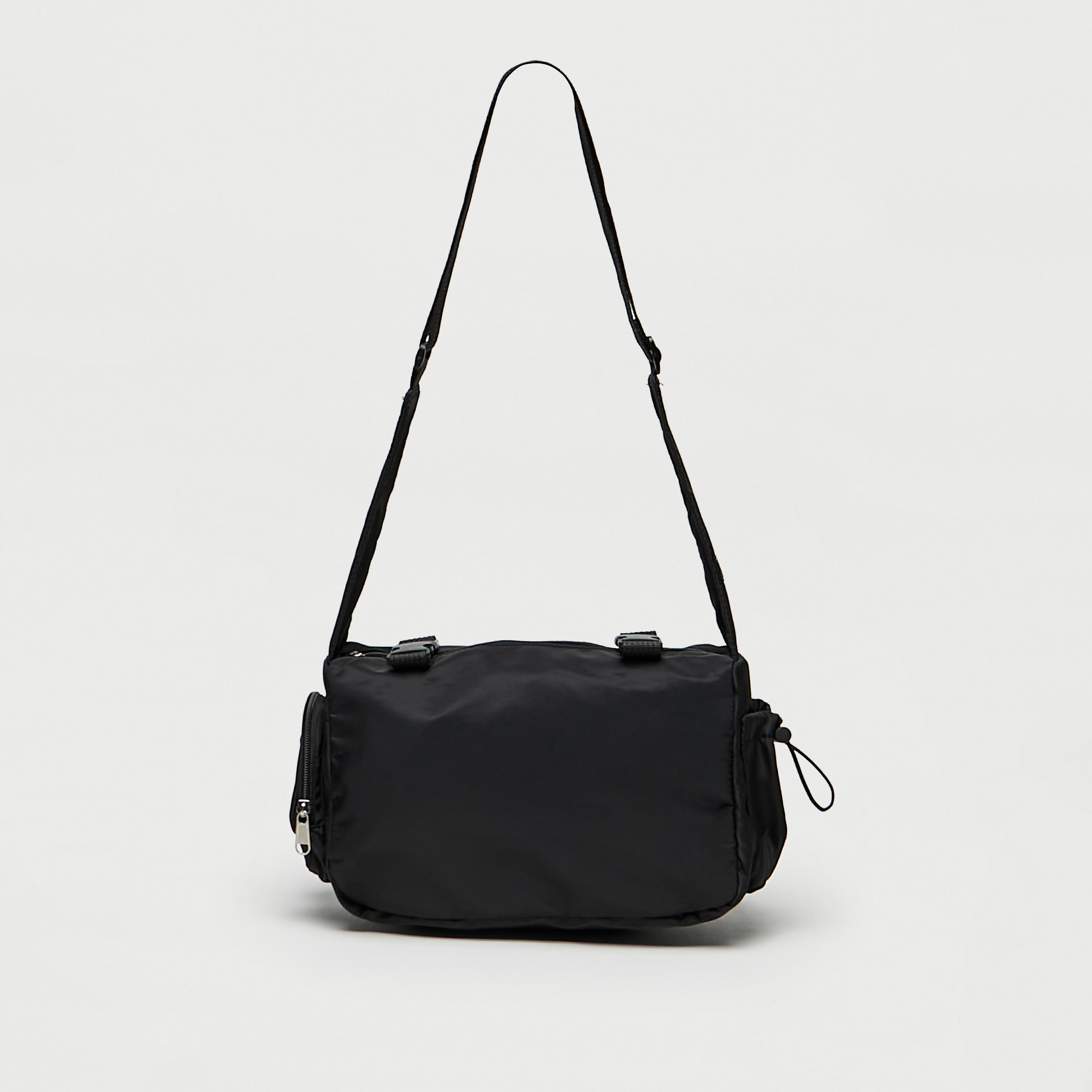 شنطة كروس بودي سادة بحزام قابل للتّعديل وسحّاب إغلاق-men-bags-image-5