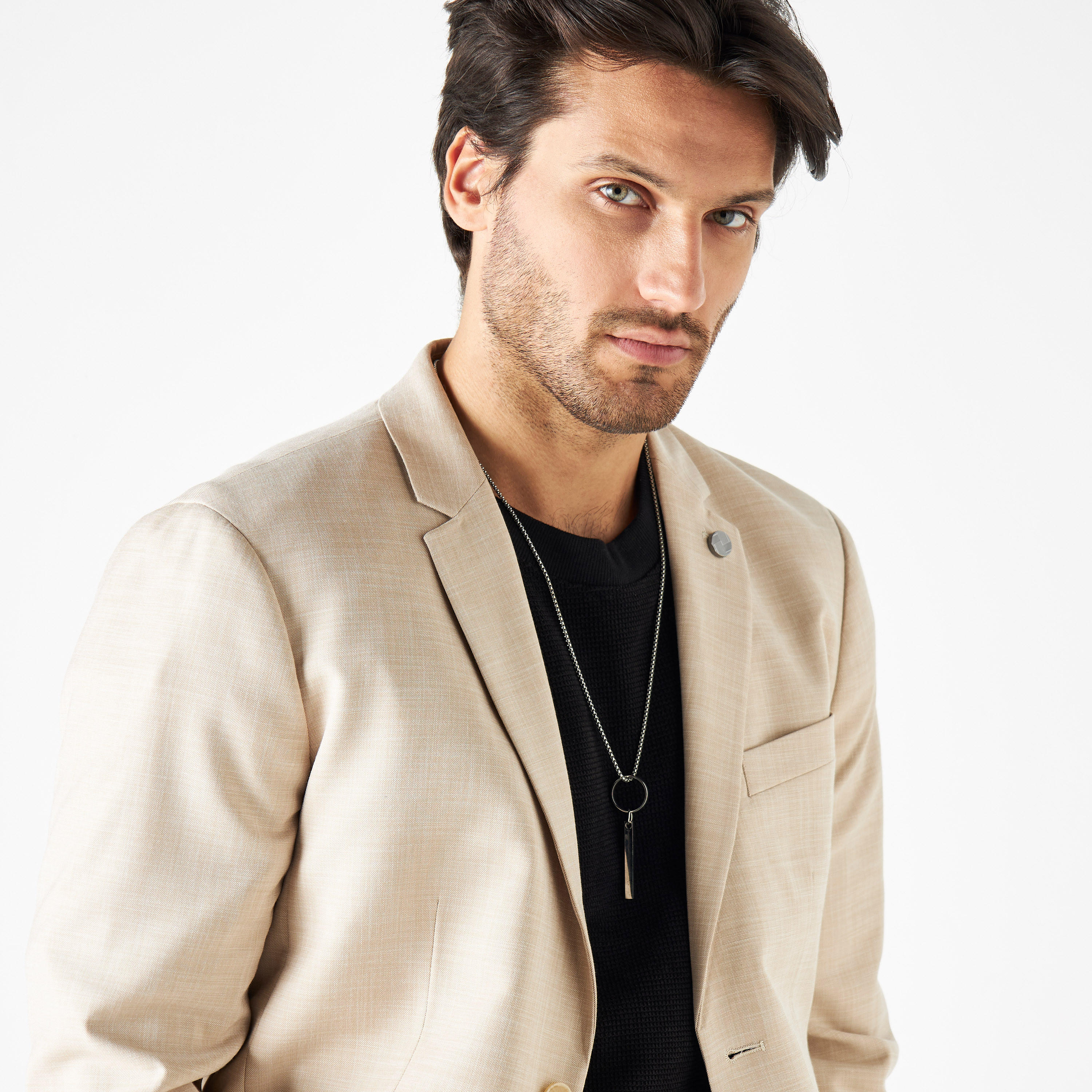 قلادة بدلاية ميتاليك ومشبك إغلاق-men-watchesandjewellery-necklacesandpendants-image-2