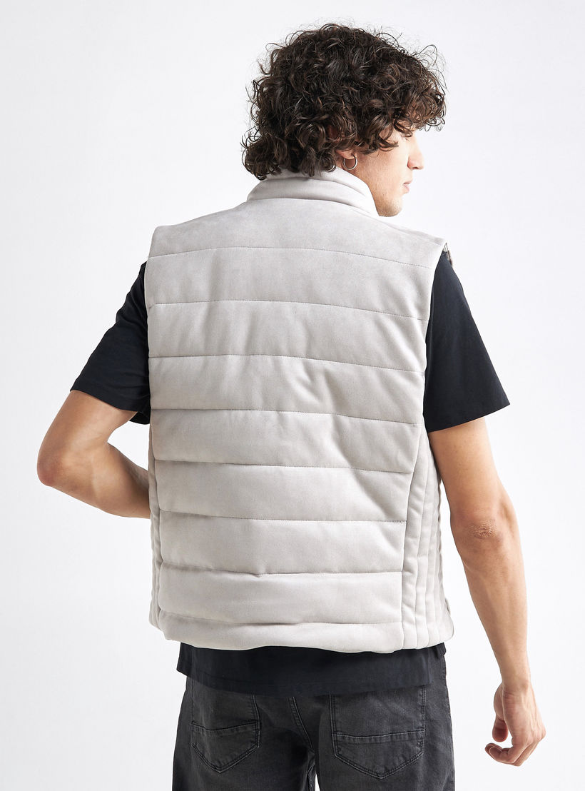 Quilted Zip Through Sleeveless Jacket with Pockets-men-clothing-jacketsandblazers-jackets-image-3