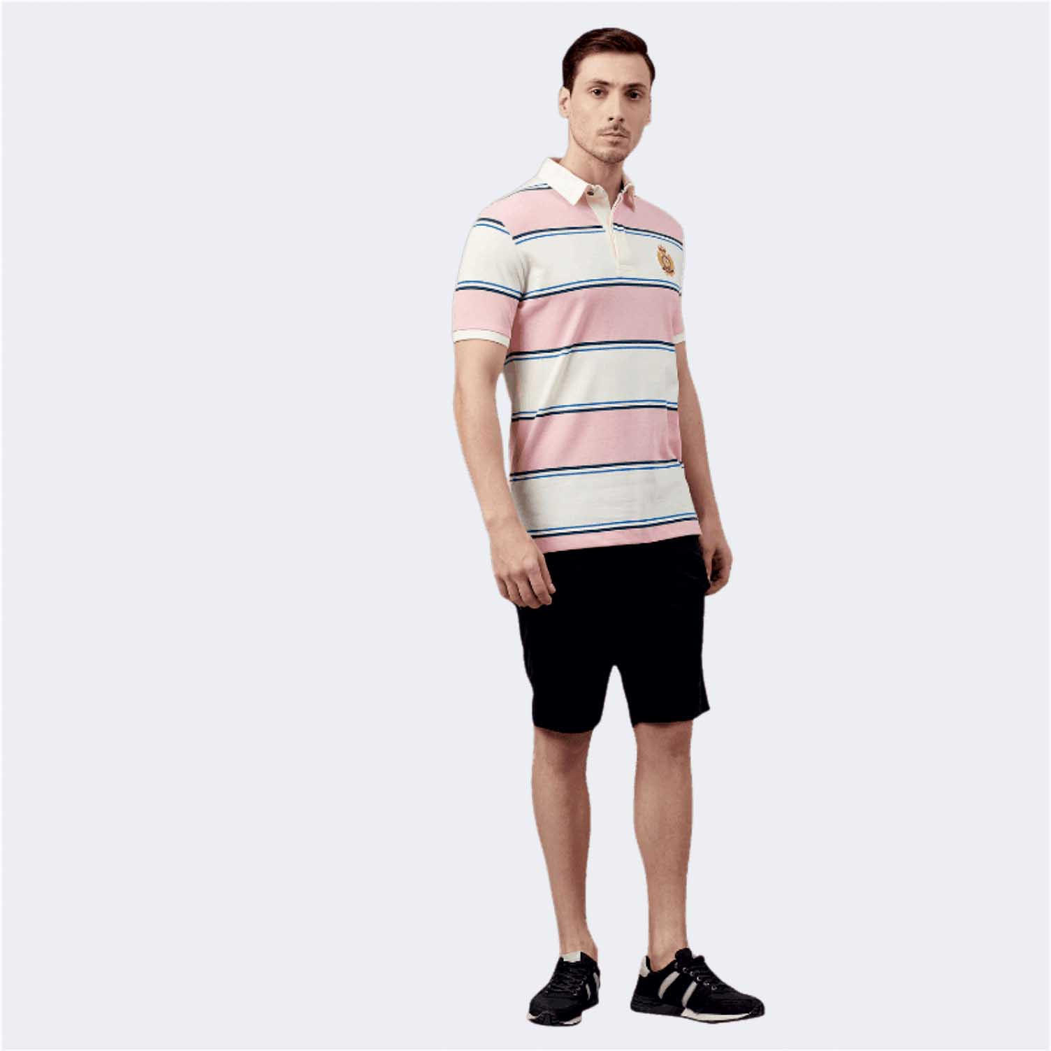 تيشيرت بولو مخطط بأكمام قصيرة من فهرنهايت-men-clothing-tshirtsandpolos-polos-image-2
